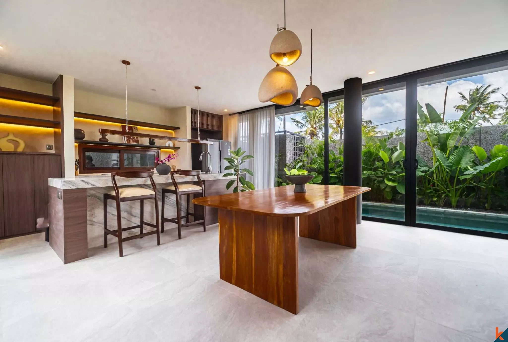 Two Bedroom Villa with rice field view in Kedungu