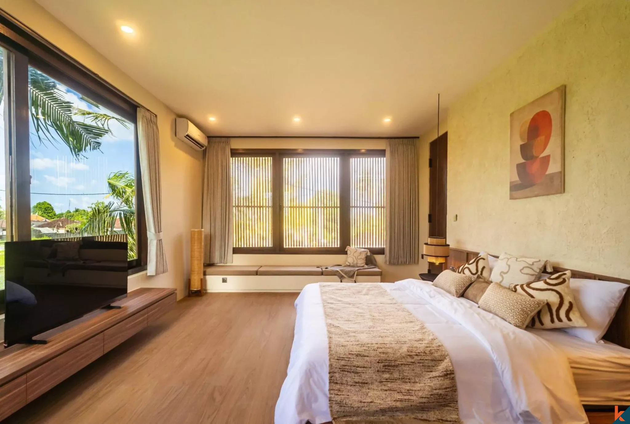 Two Bedroom Villa with rice field view in Kedungu