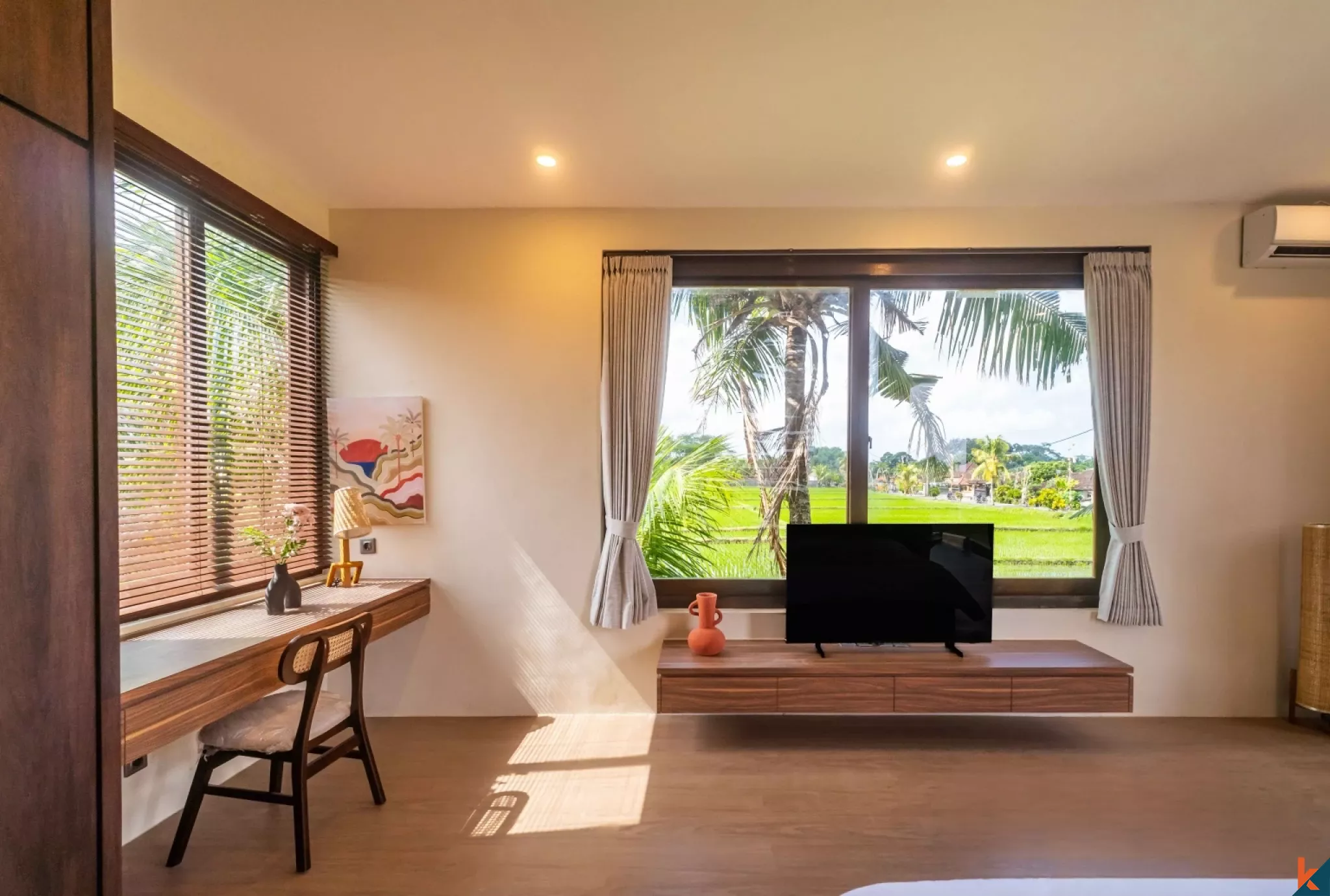 Two Bedroom Villa with rice field view in Kedungu