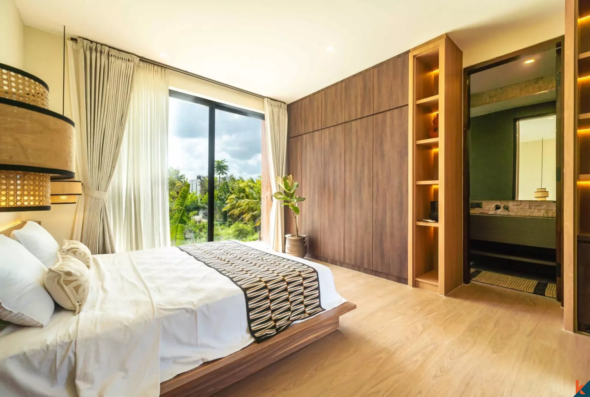 Two Bedroom Villa with rice field view in Kedungu