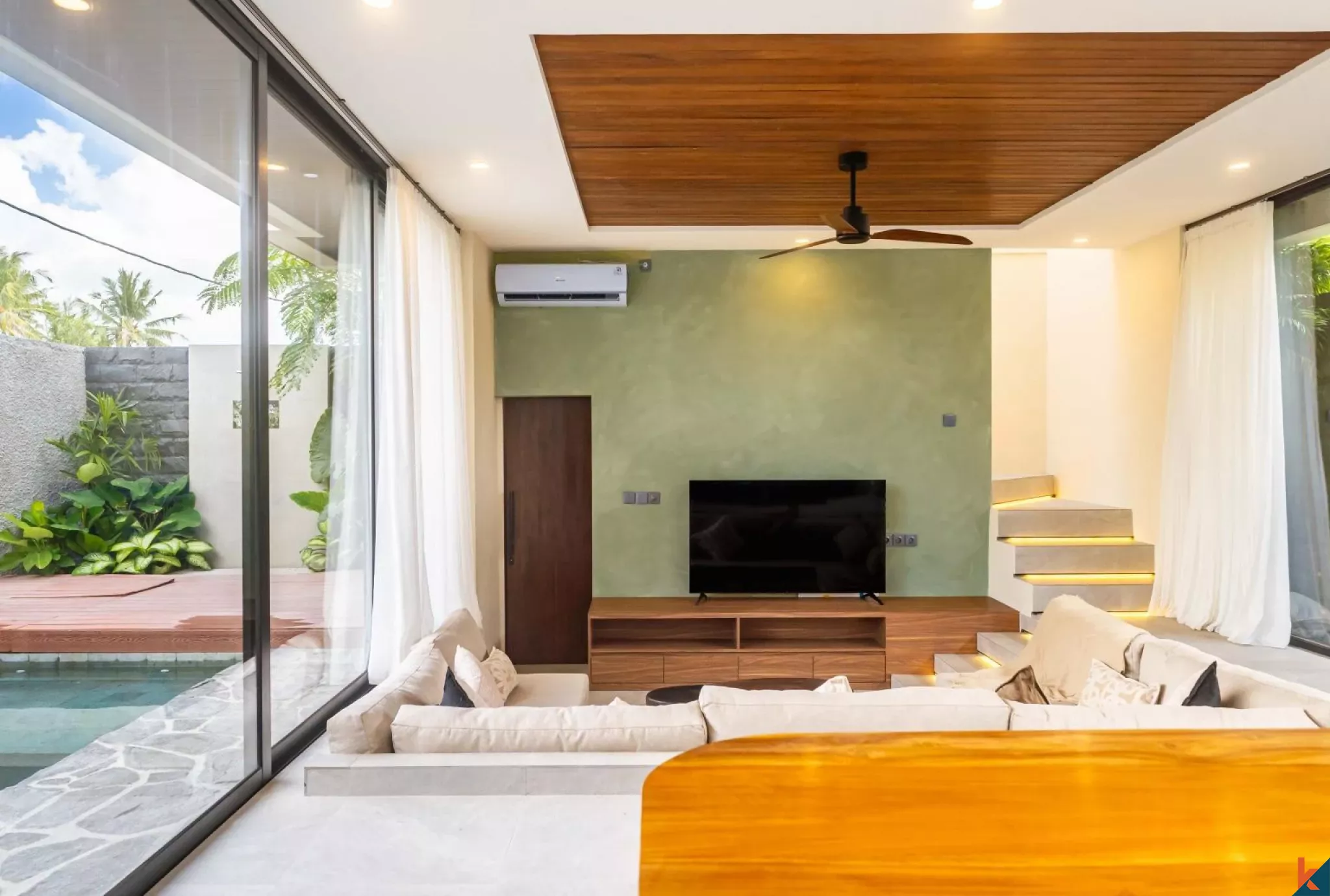 Two Bedroom Villa with rice field view in Kedungu