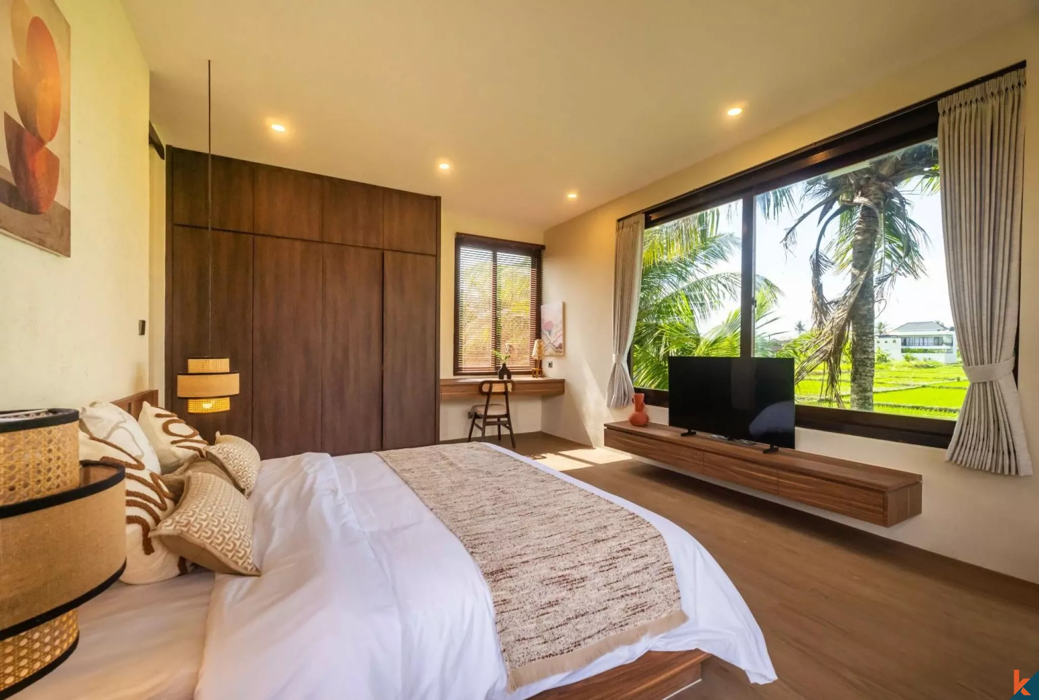 Two Bedroom Villa with rice field view in Kedungu