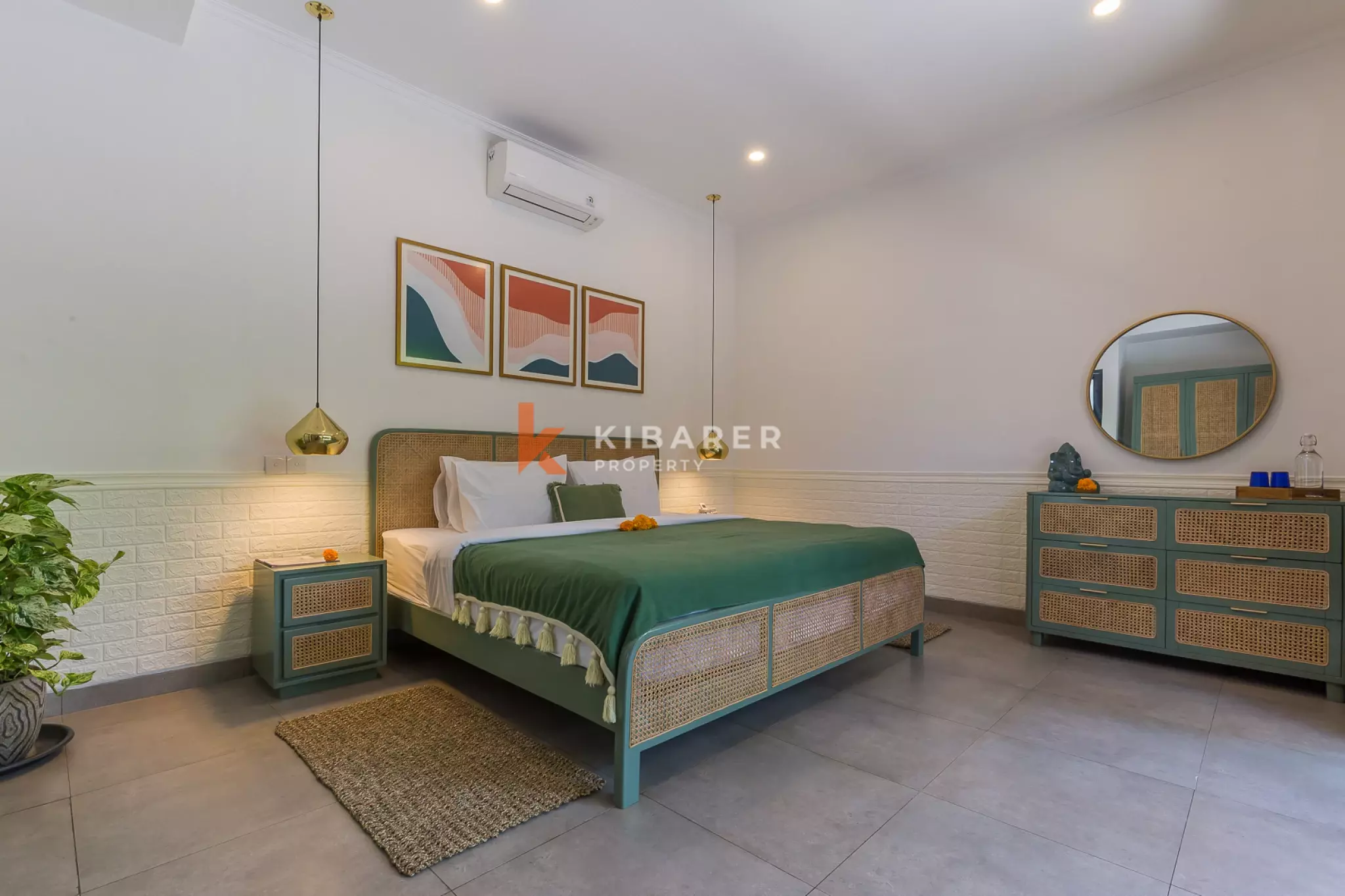 Villa de deux chambres avec cour intérieure et piscine privée à Umalas