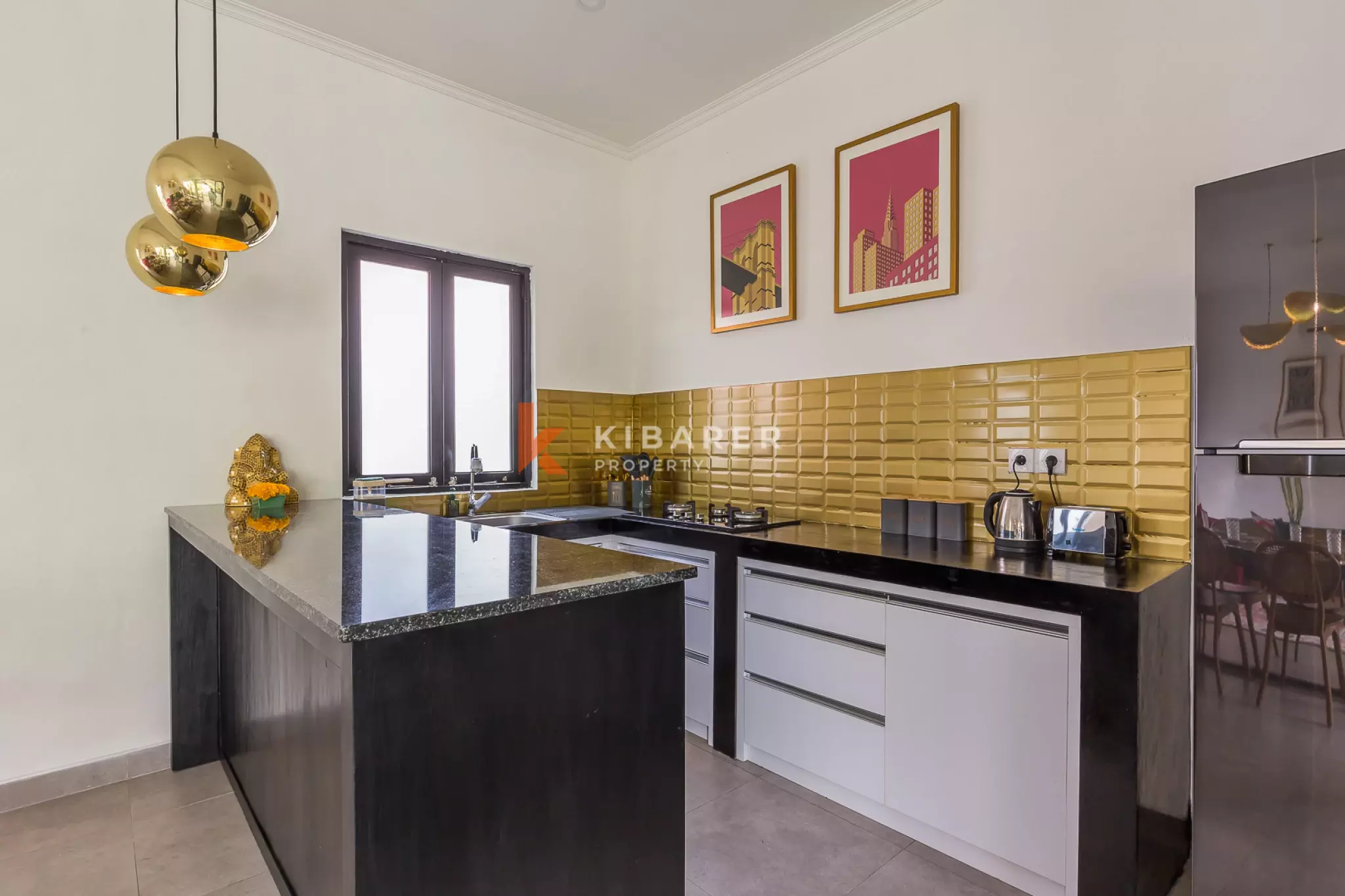 Villa de deux chambres avec cour intérieure et piscine privée à Umalas