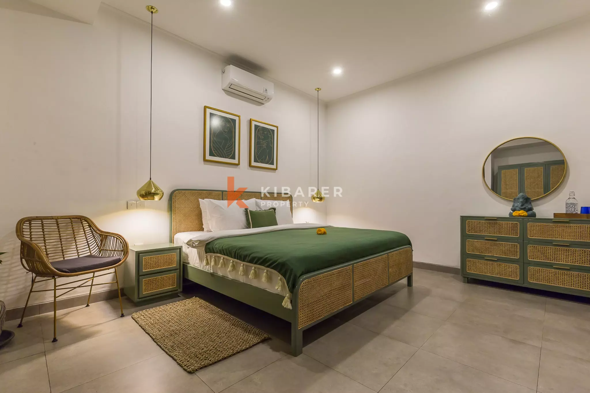 Villa de deux chambres avec cour intérieure et piscine privée à Umalas
