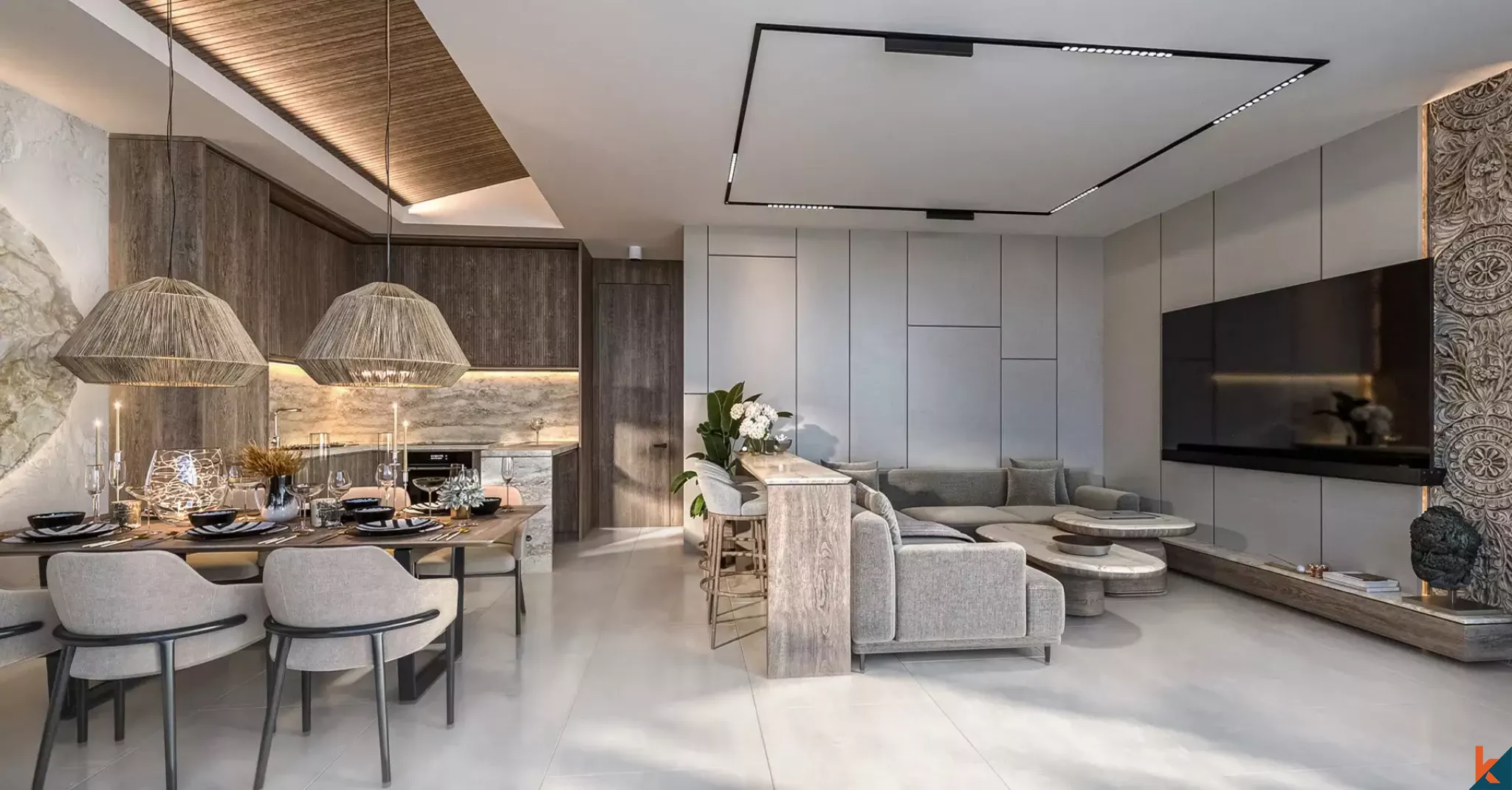 Opportunité d'investissement Villa de deux chambres à louer à Seminyak (Livraison 3ᵉ trimestre 2026)