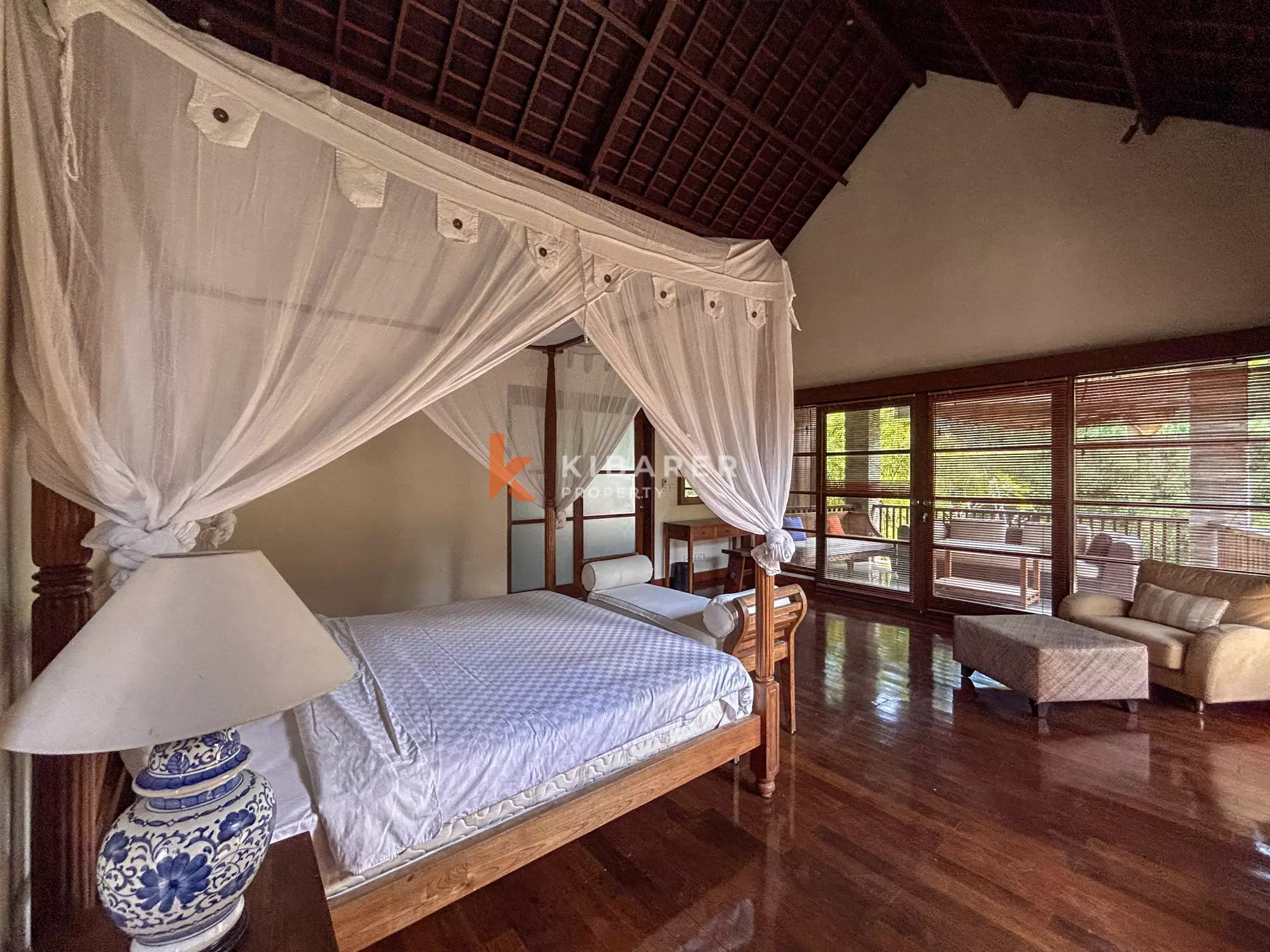 Elegant Four-Bedroom Tropical Oasis with Lush Garden and Private Pool in Umalas