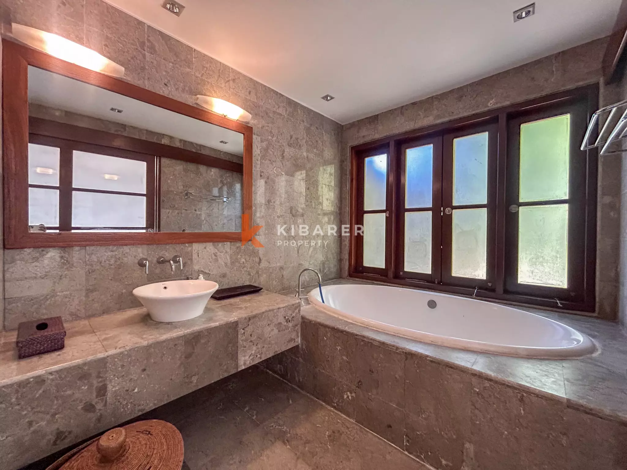 Elegant Four-Bedroom Tropical Oasis with Lush Garden and Private Pool in Umalas