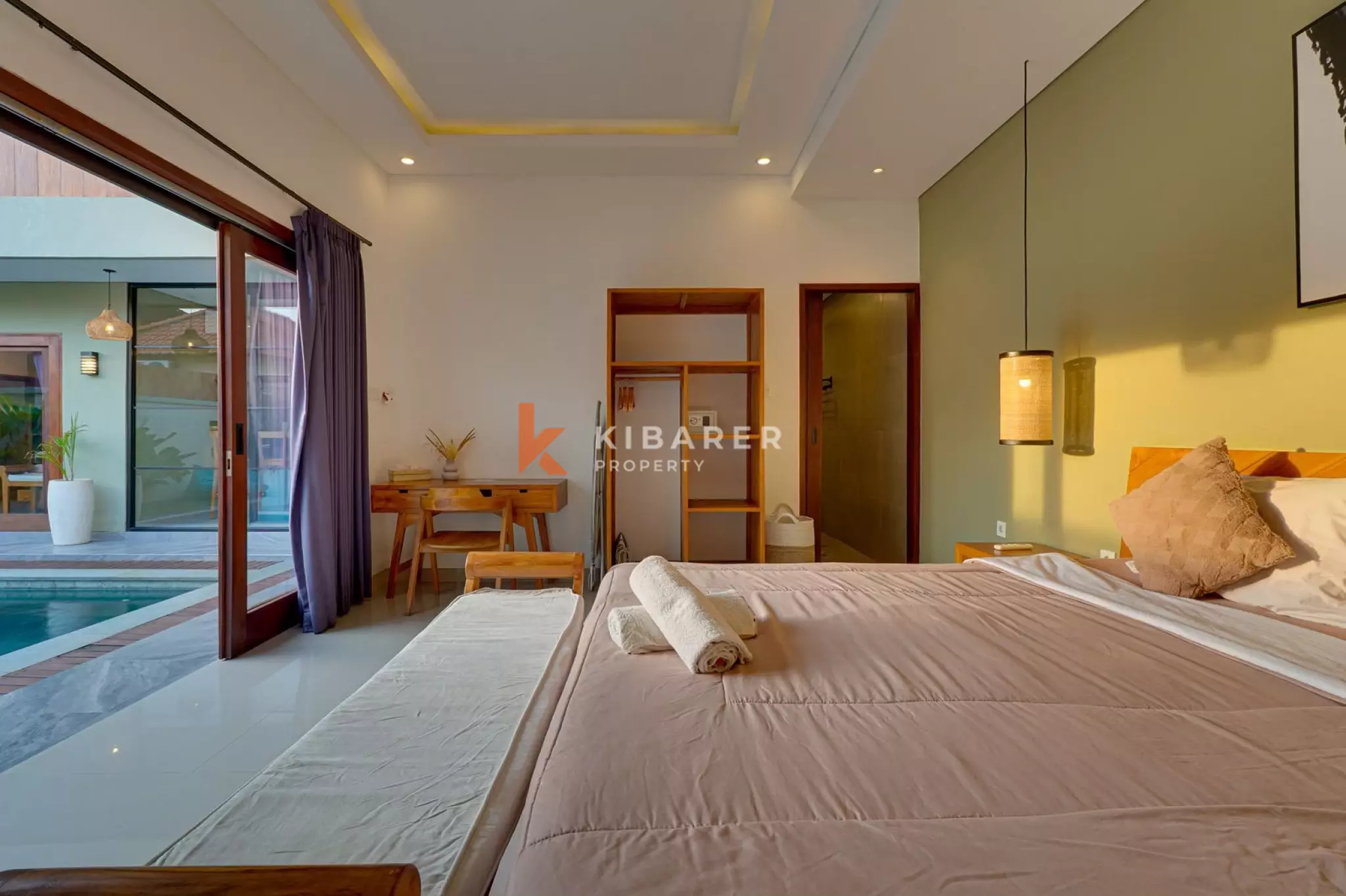Magnifique villa tropicale de deux chambres avec piscine privée et séjour fermé à Umalas