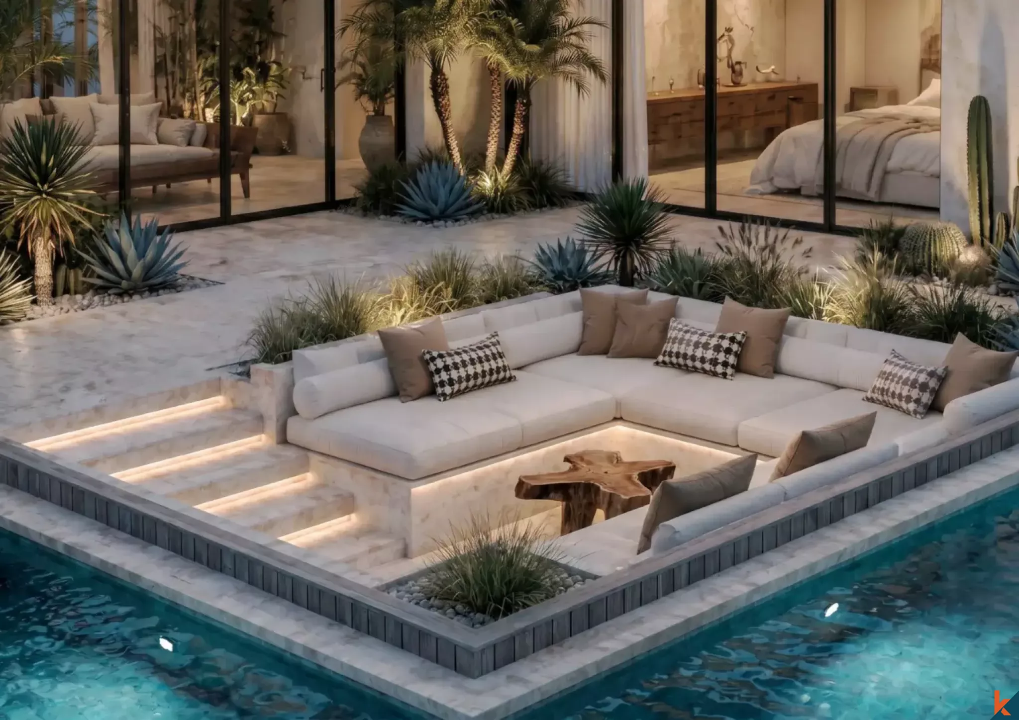 Propriété de luxe de quatre chambres en bail emphytéotique à Uluwatu (Livre en février 2027)