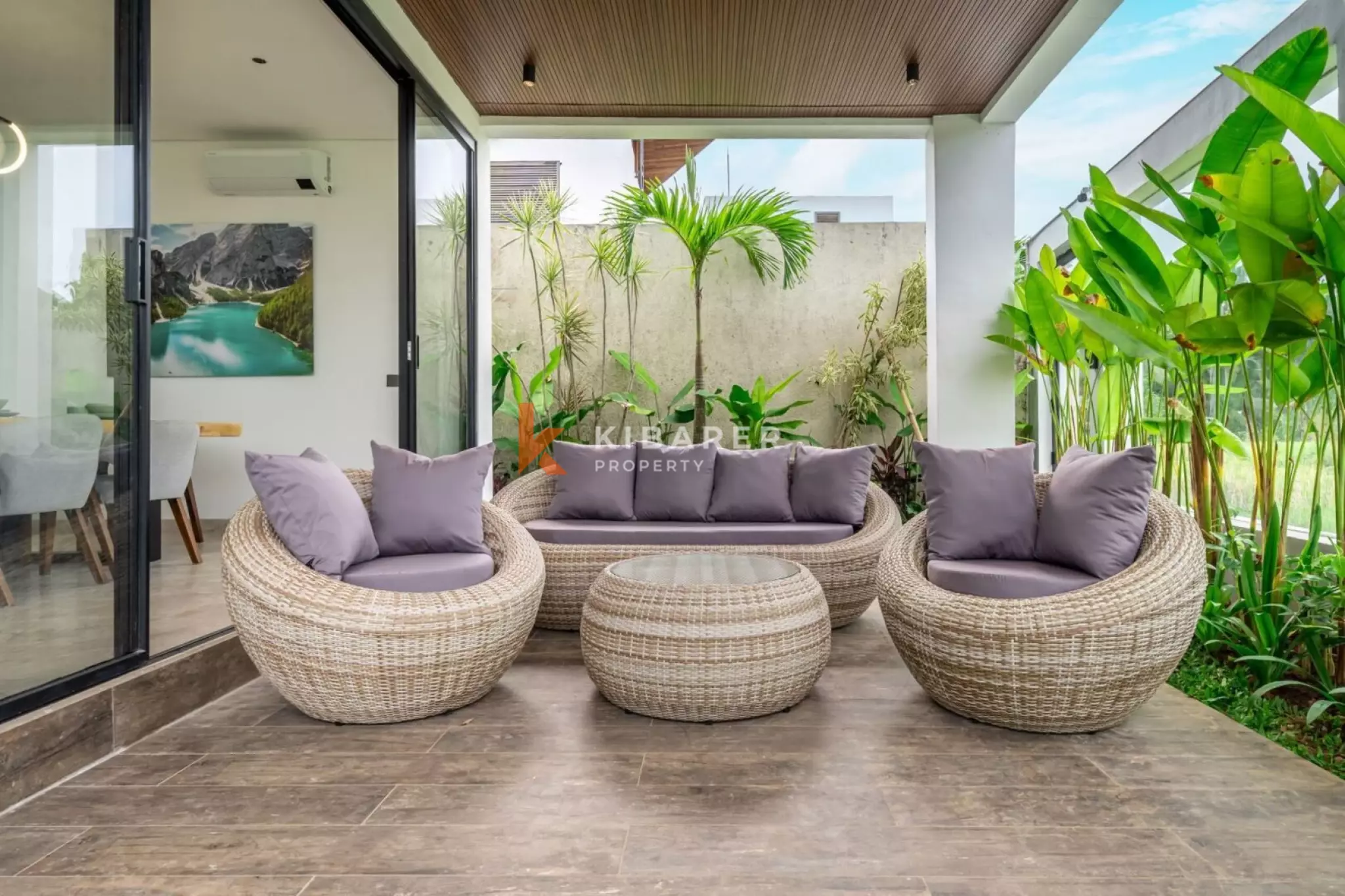 Villa Modern Pribadi dengan Tiga Kamar Tidur, Pemandangan Sawah dan Pegunungan di Ubud