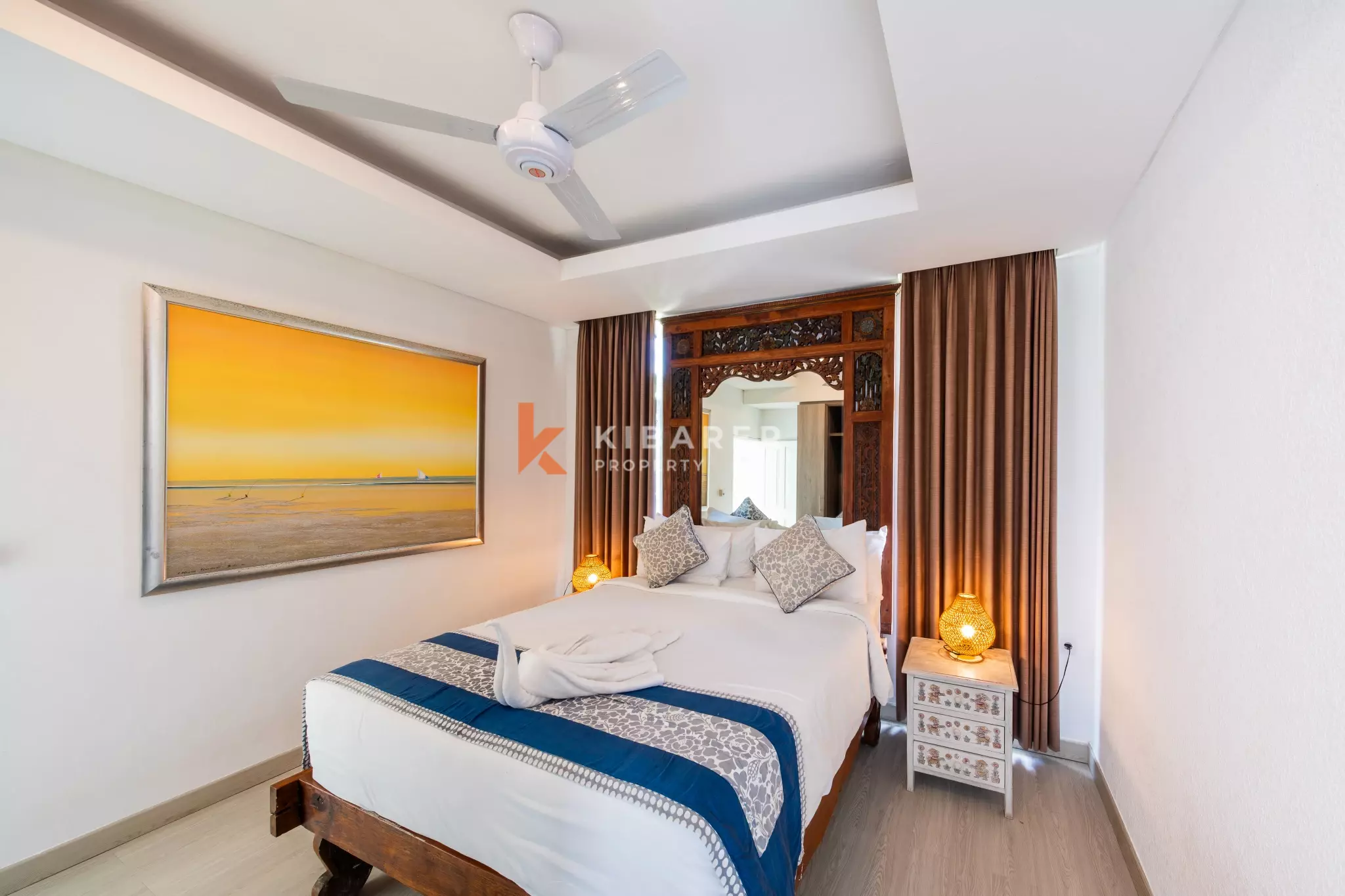 Elegant Four-Bedroom Tropical Villa with Private Pool and Lush Garden in Batu Belig