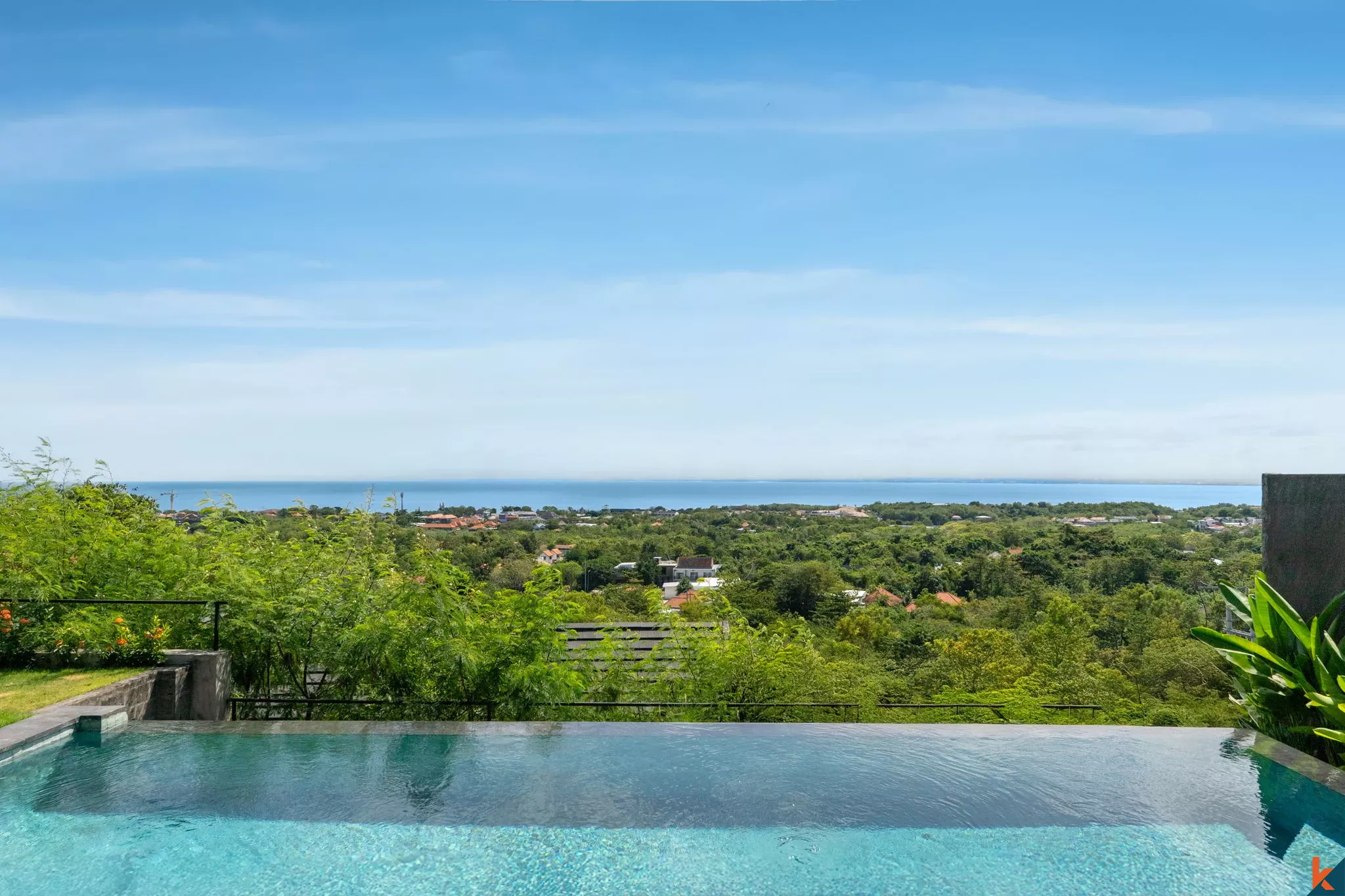 Vila Elegan 3 Kamar Tidur dengan Pemandangan Laut di Uluwatu dan Kolam Renang Pribadi