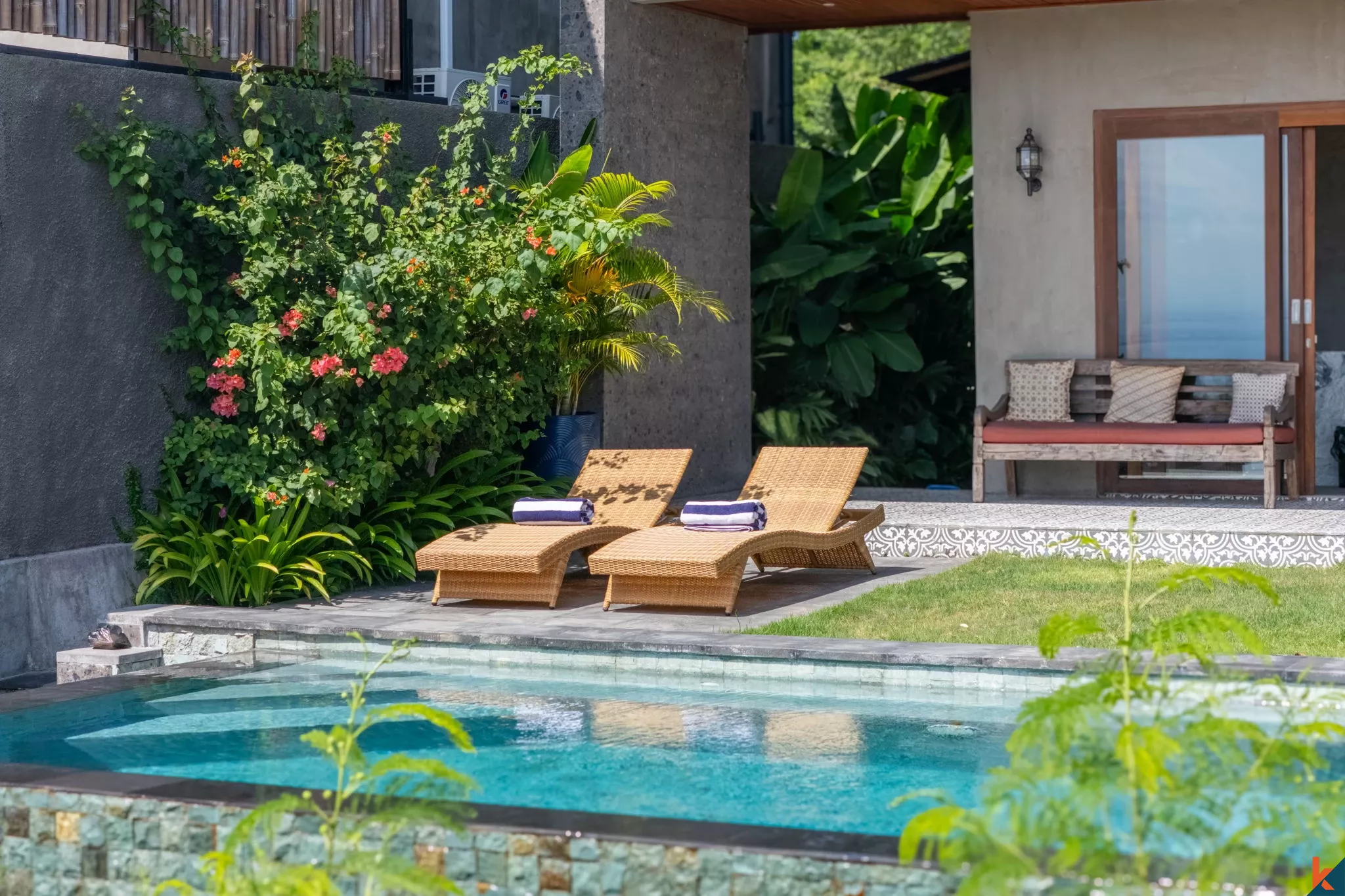 Vila Elegan 3 Kamar Tidur dengan Pemandangan Laut di Uluwatu dan Kolam Renang Pribadi