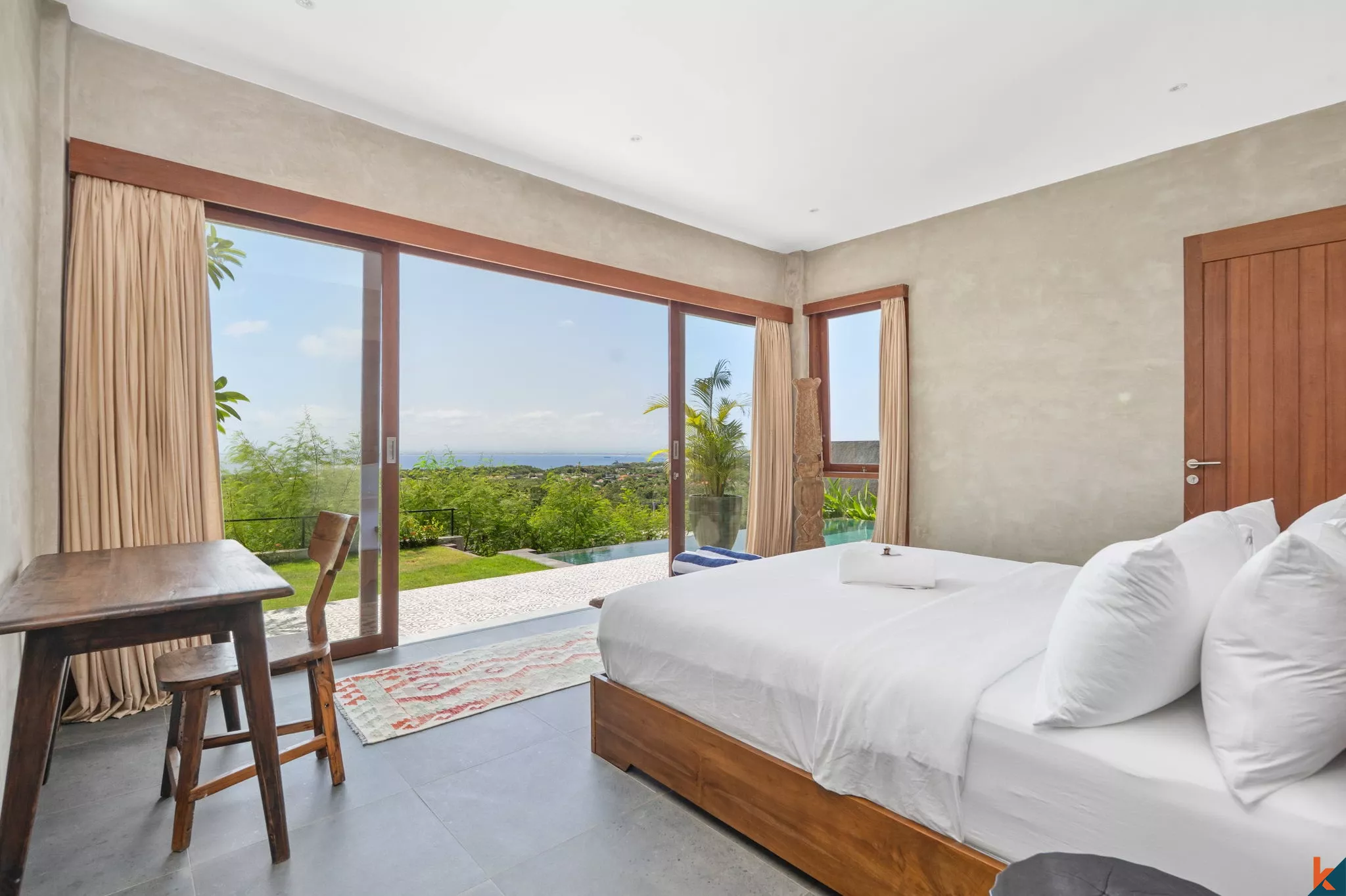 Vila Elegan 3 Kamar Tidur dengan Pemandangan Laut di Uluwatu dan Kolam Renang Pribadi