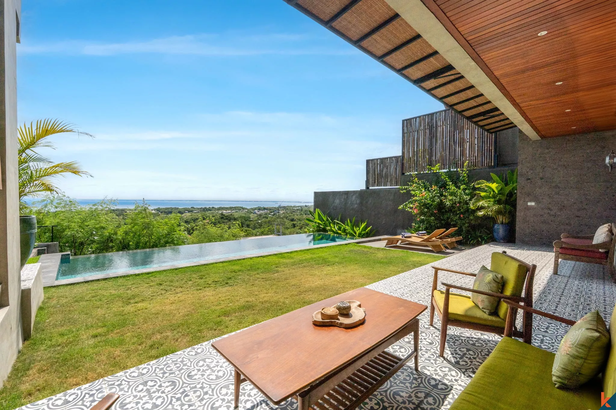 Vila Elegan 3 Kamar Tidur dengan Pemandangan Laut di Uluwatu dan Kolam Renang Pribadi