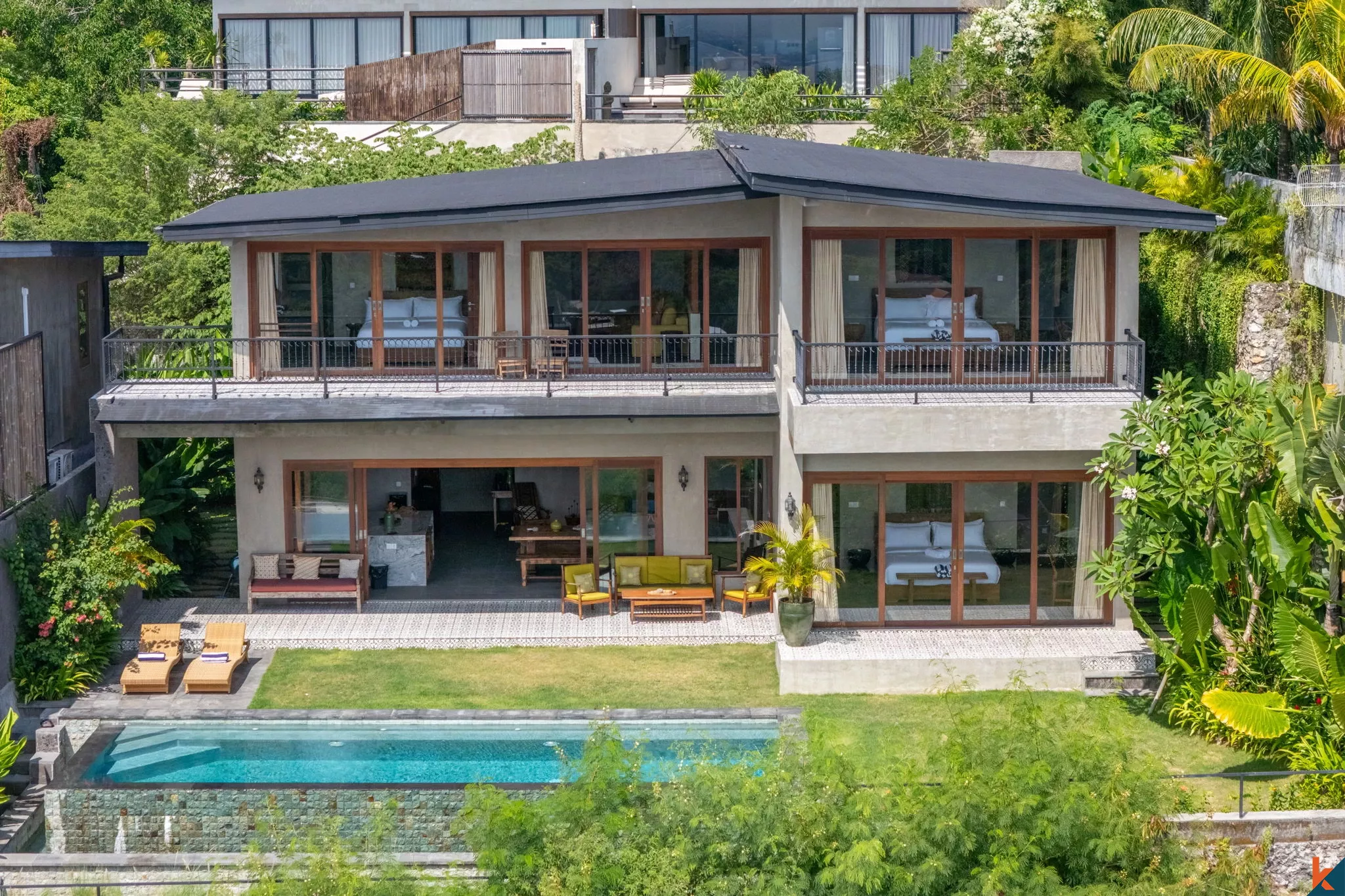 Vila Elegan 3 Kamar Tidur dengan Pemandangan Laut di Uluwatu dan Kolam Renang Pribadi