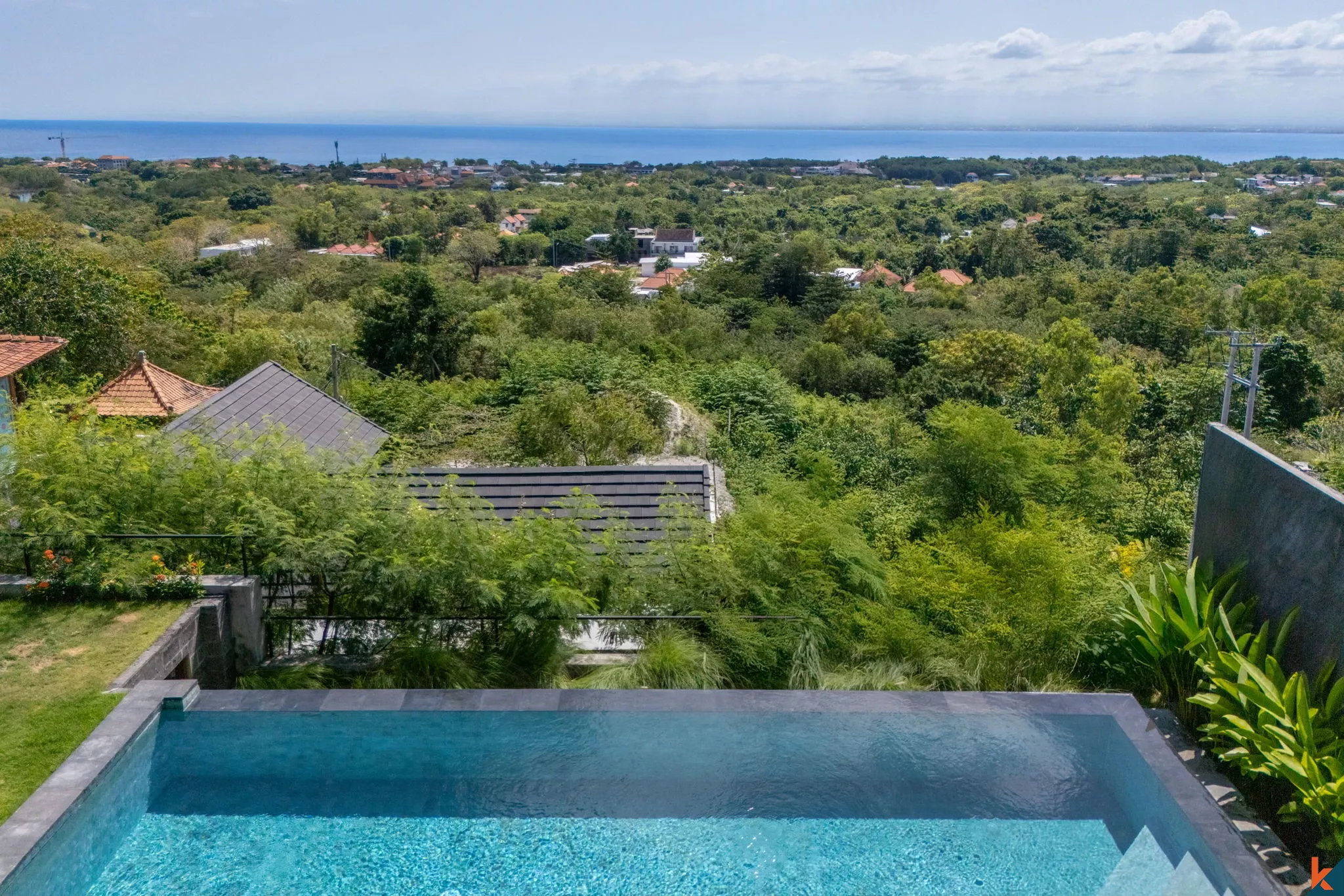 Vila Elegan 3 Kamar Tidur dengan Pemandangan Laut di Uluwatu dan Kolam Renang Pribadi