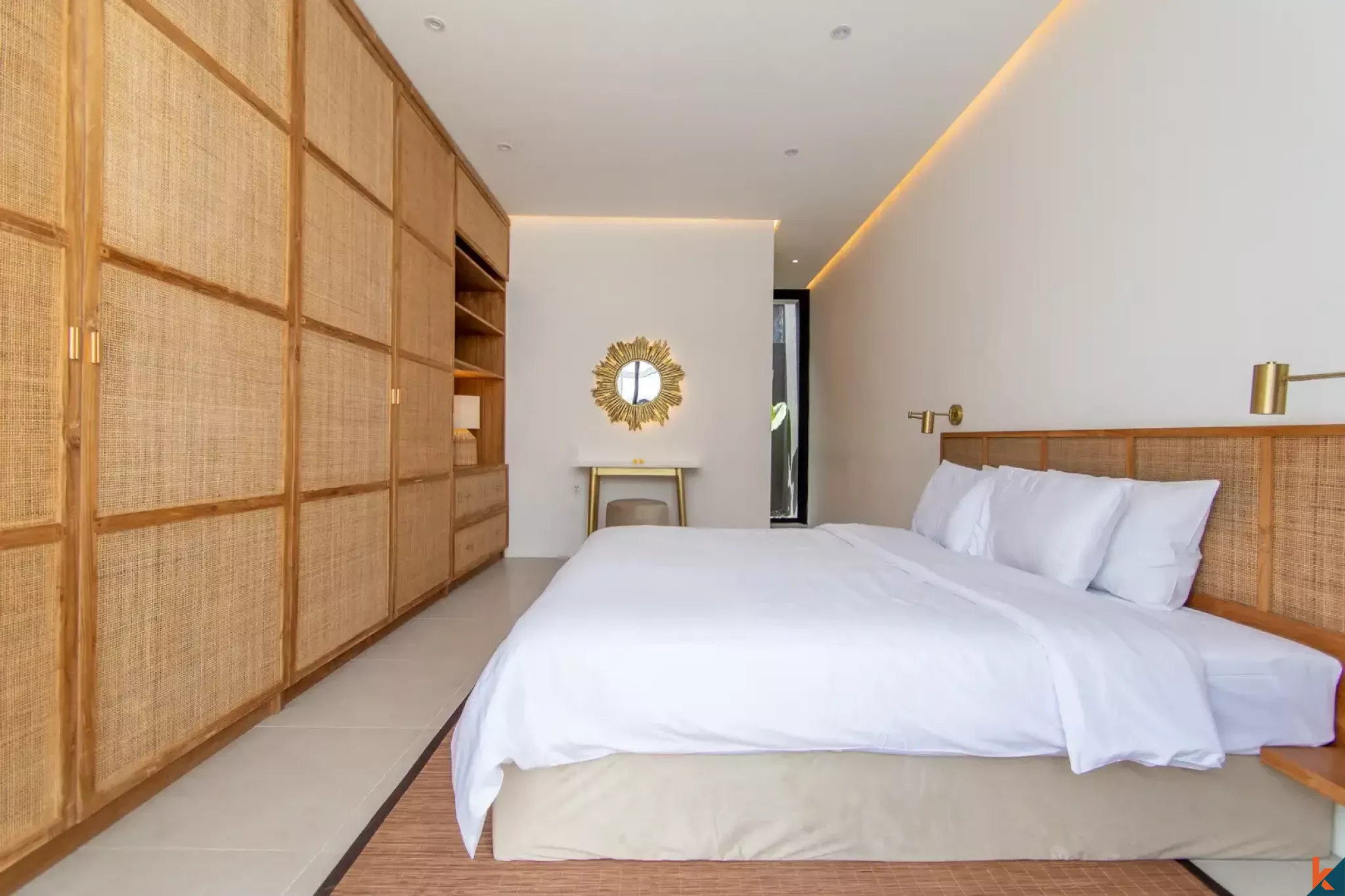 Vila Modern Dua Kamar Tidur yang Disewakan di Sanur