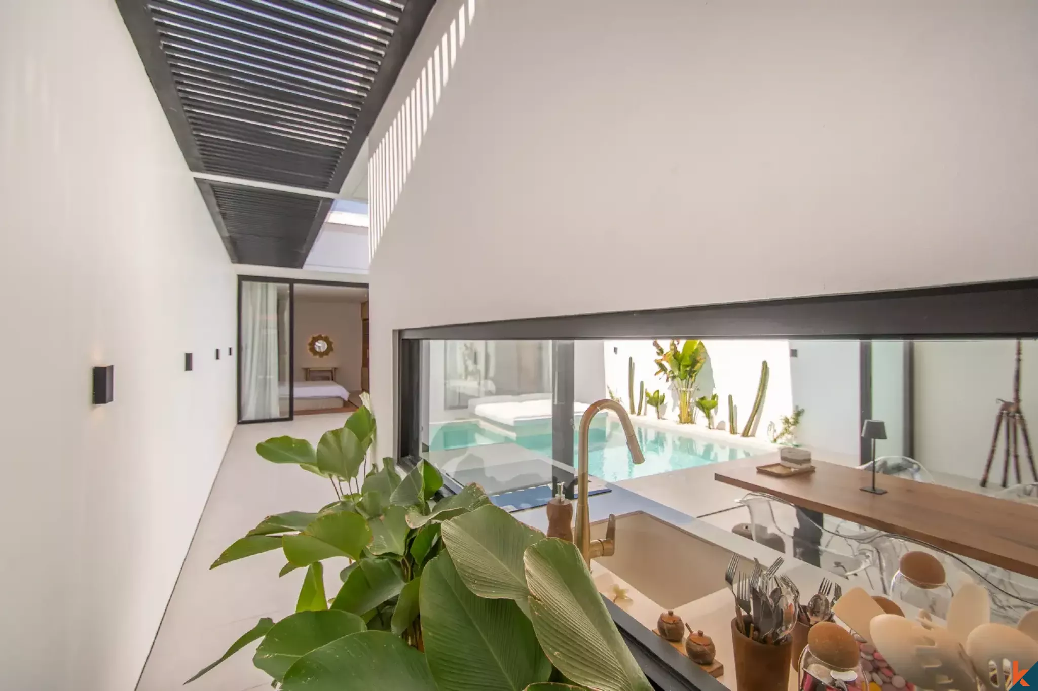 Vila Sewa Dua Kamar Tidur Elegan yang Baru di Lokasi Utama Sanur