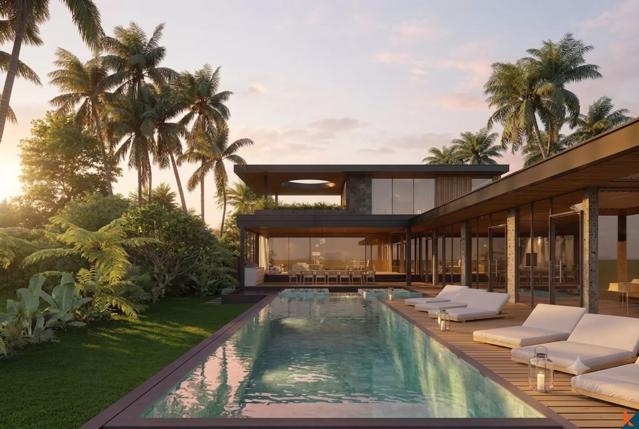 Villa Mewah dengan 5 Kamar Tidur Dijual di Buwit