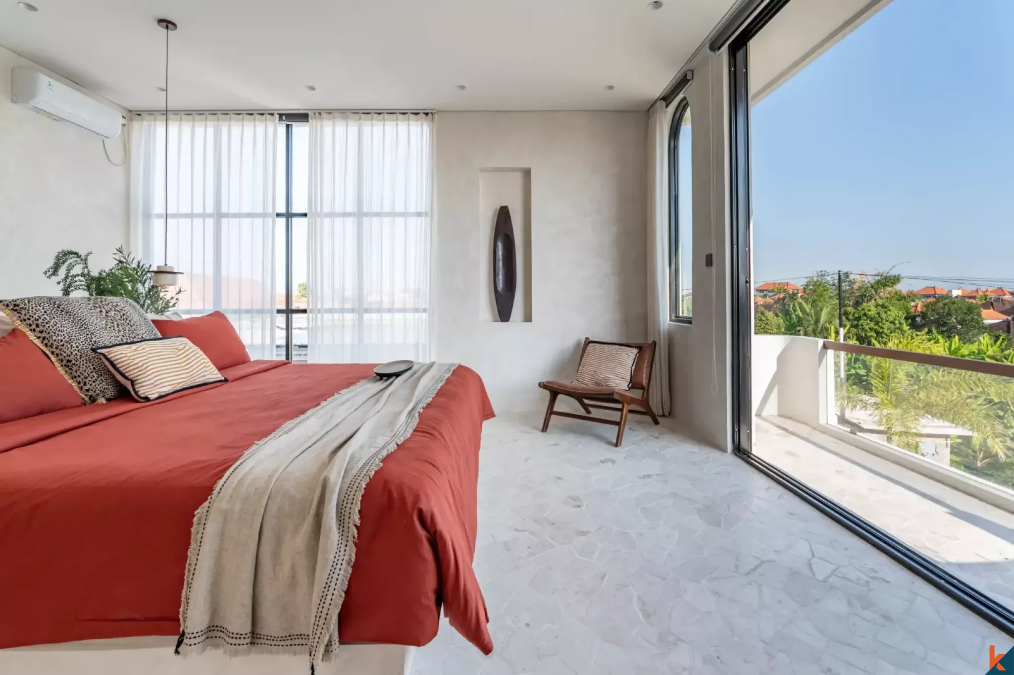 Modern Mediterranean Two Bedroom Villa for Lease in Munggu