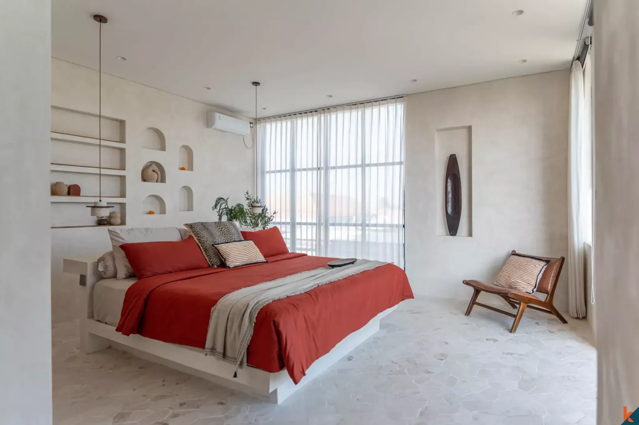 Modern Mediterranean Two Bedroom Villa for Lease in Munggu
