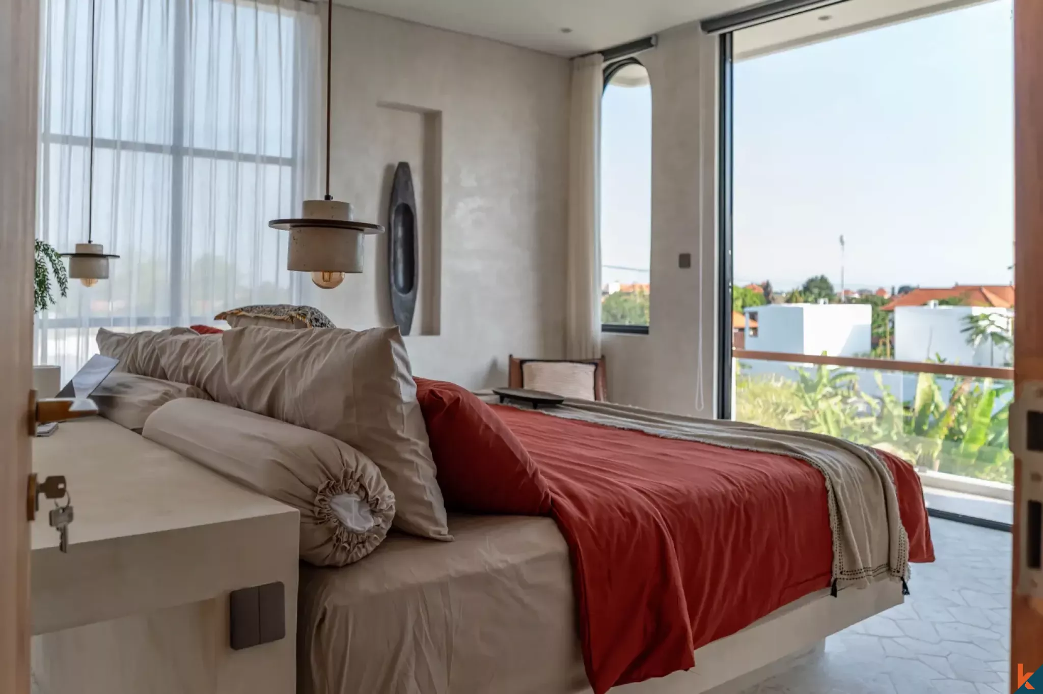 Modern Mediterranean Two Bedroom Villa for Lease in Munggu