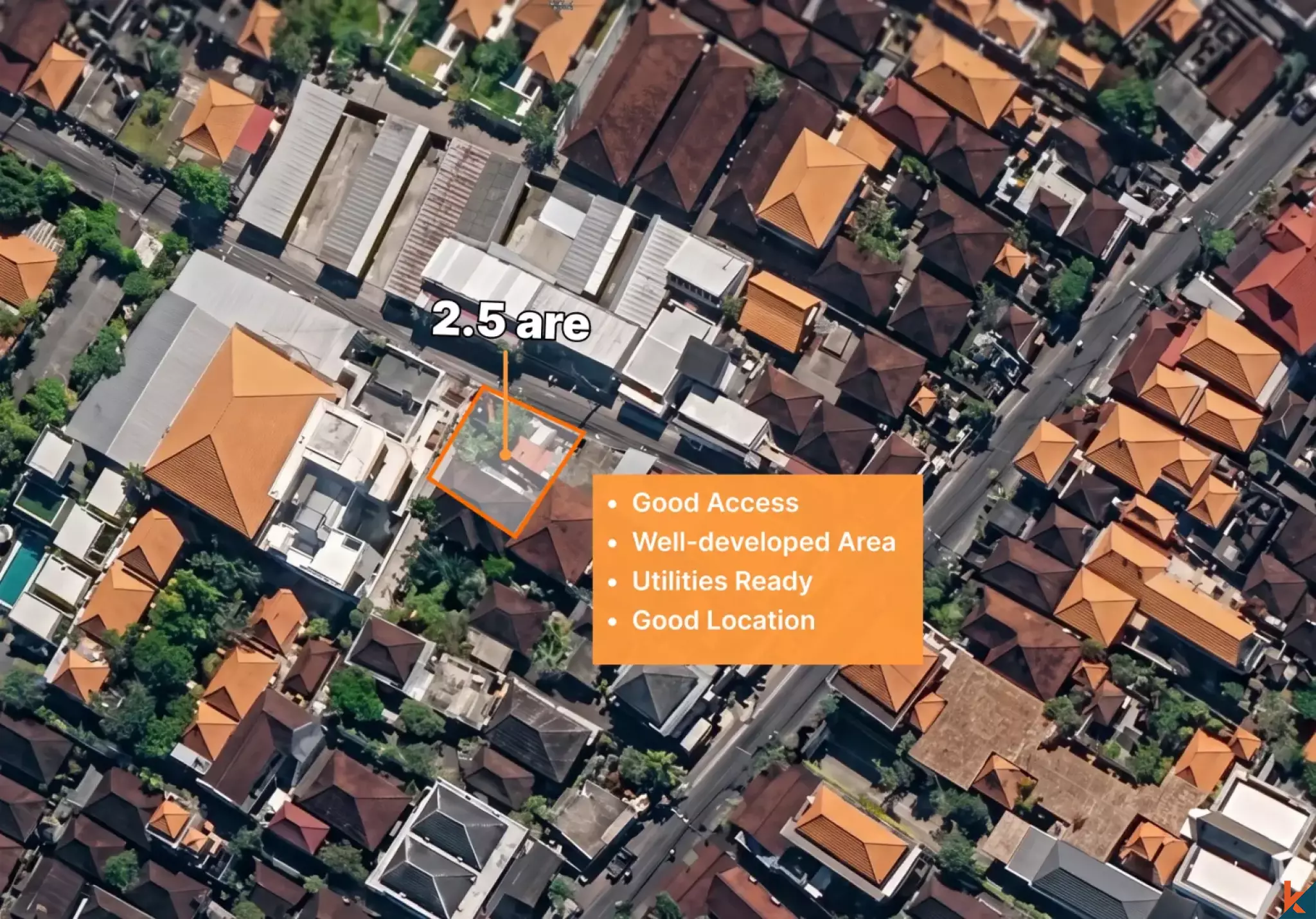 Rare terrain en pleine propriété dans le quartier central de Batu Bolong
