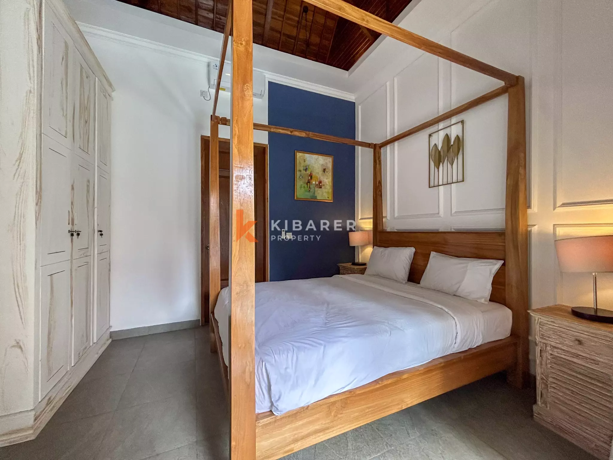 Elegant Four-Bedroom Tropical Pool Villa with Enclosed Living Spaces in Umalas