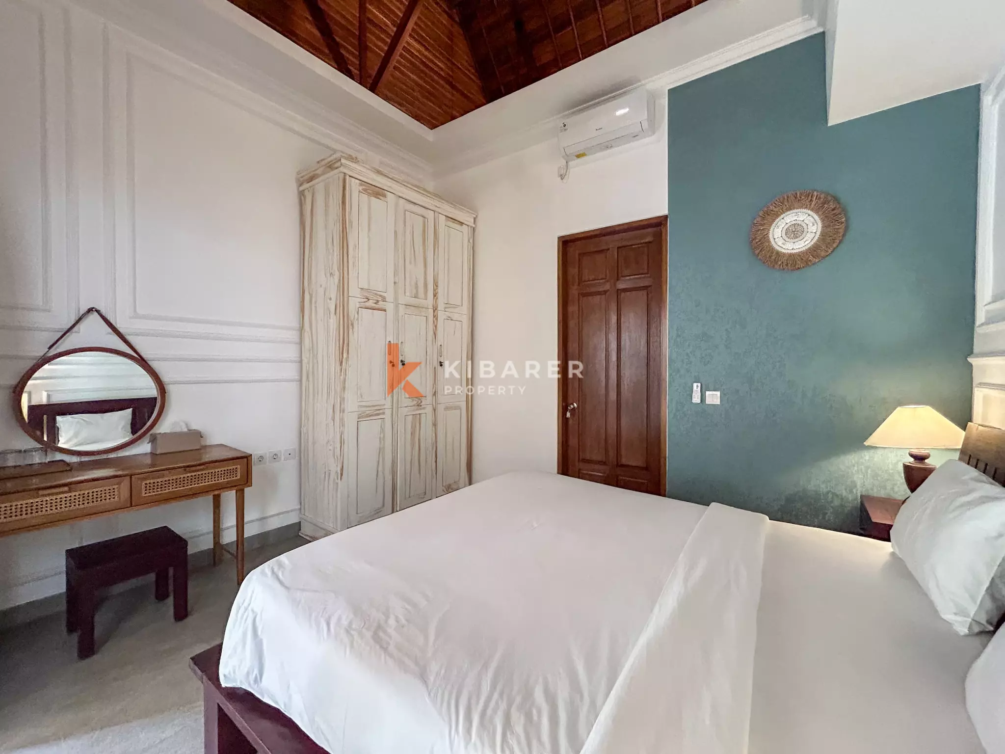 Elegant Four-Bedroom Tropical Pool Villa with Enclosed Living Spaces in Umalas