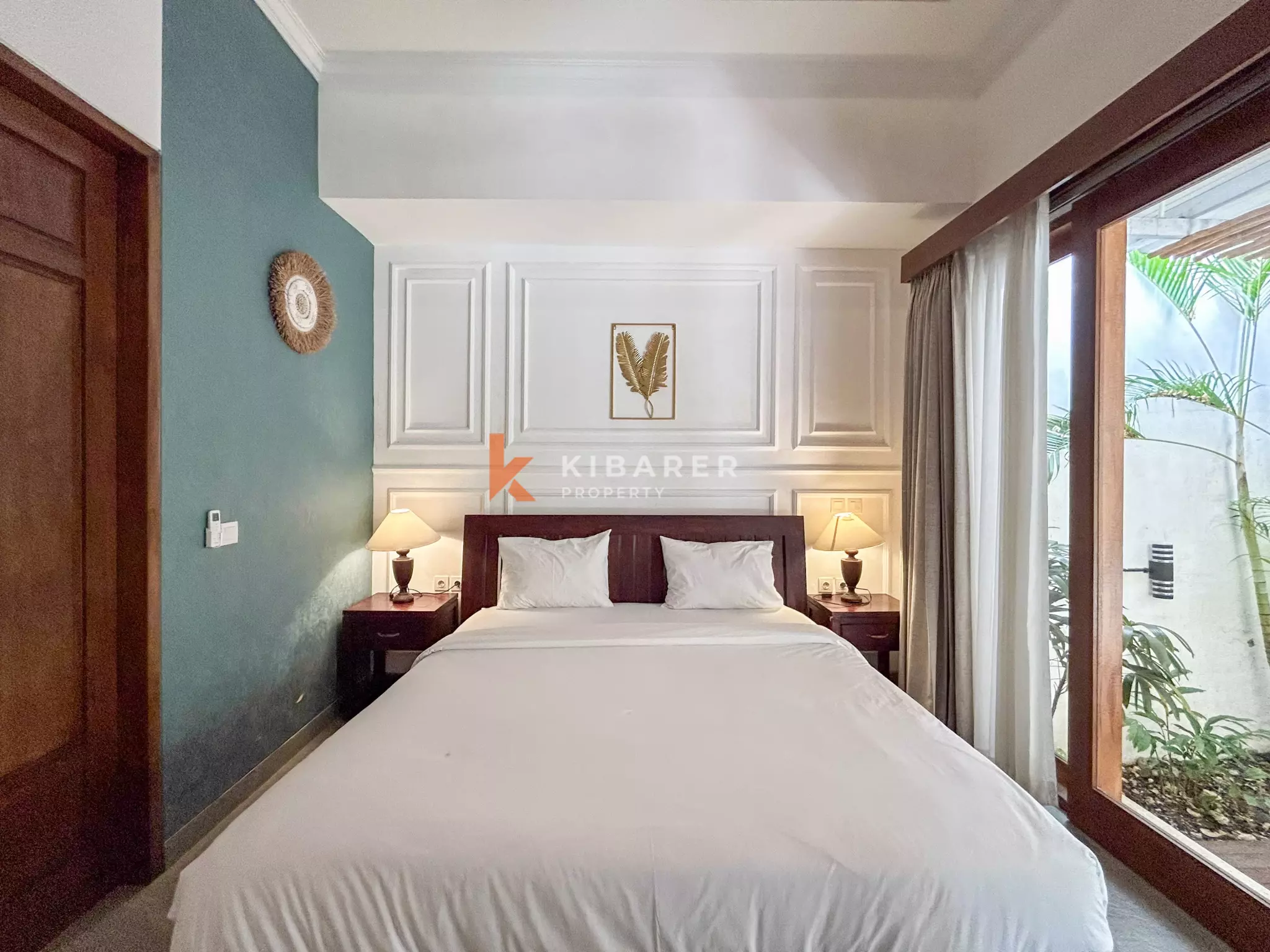 Elegant Four-Bedroom Tropical Pool Villa with Enclosed Living Spaces in Umalas