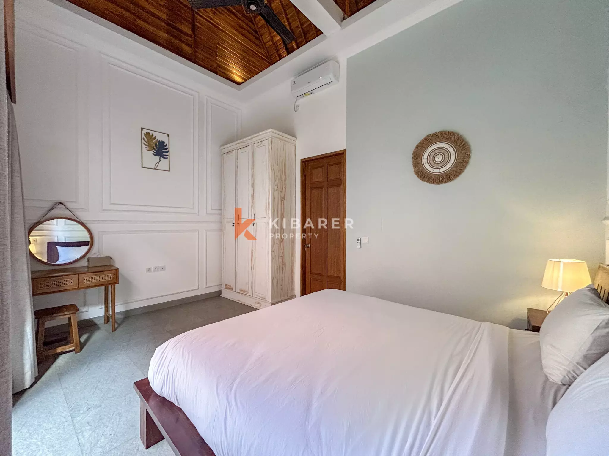 Elegant Four-Bedroom Tropical Pool Villa with Enclosed Living Spaces in Umalas