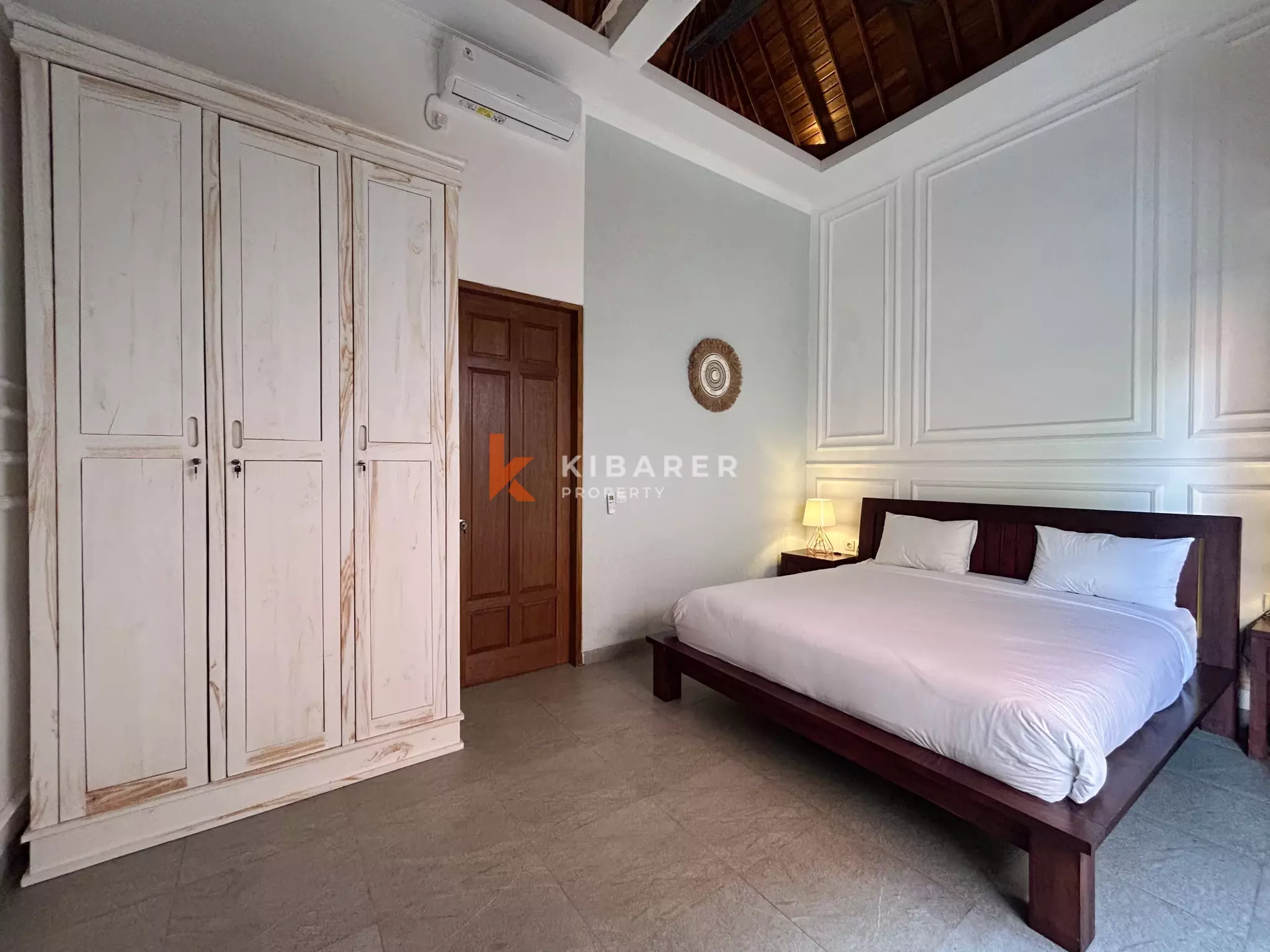 Elegant Four-Bedroom Tropical Pool Villa with Enclosed Living Spaces in Umalas