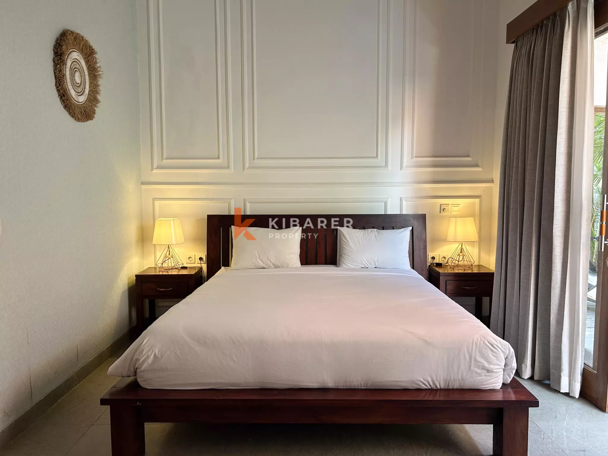 Elegant Four-Bedroom Tropical Pool Villa with Enclosed Living Spaces in Umalas