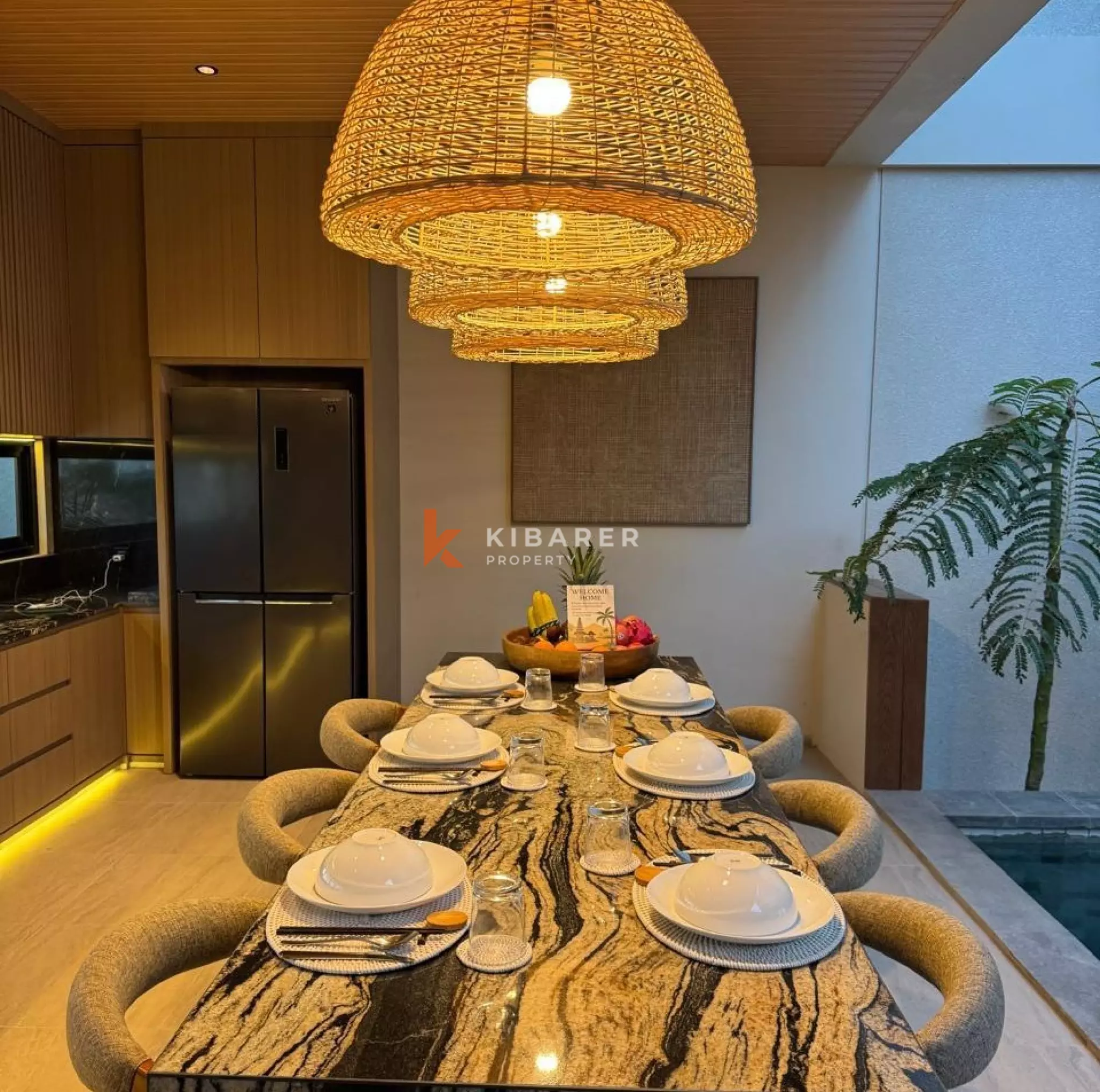 Charming Three-Bedroom Villa with Open Living Space in Canggu