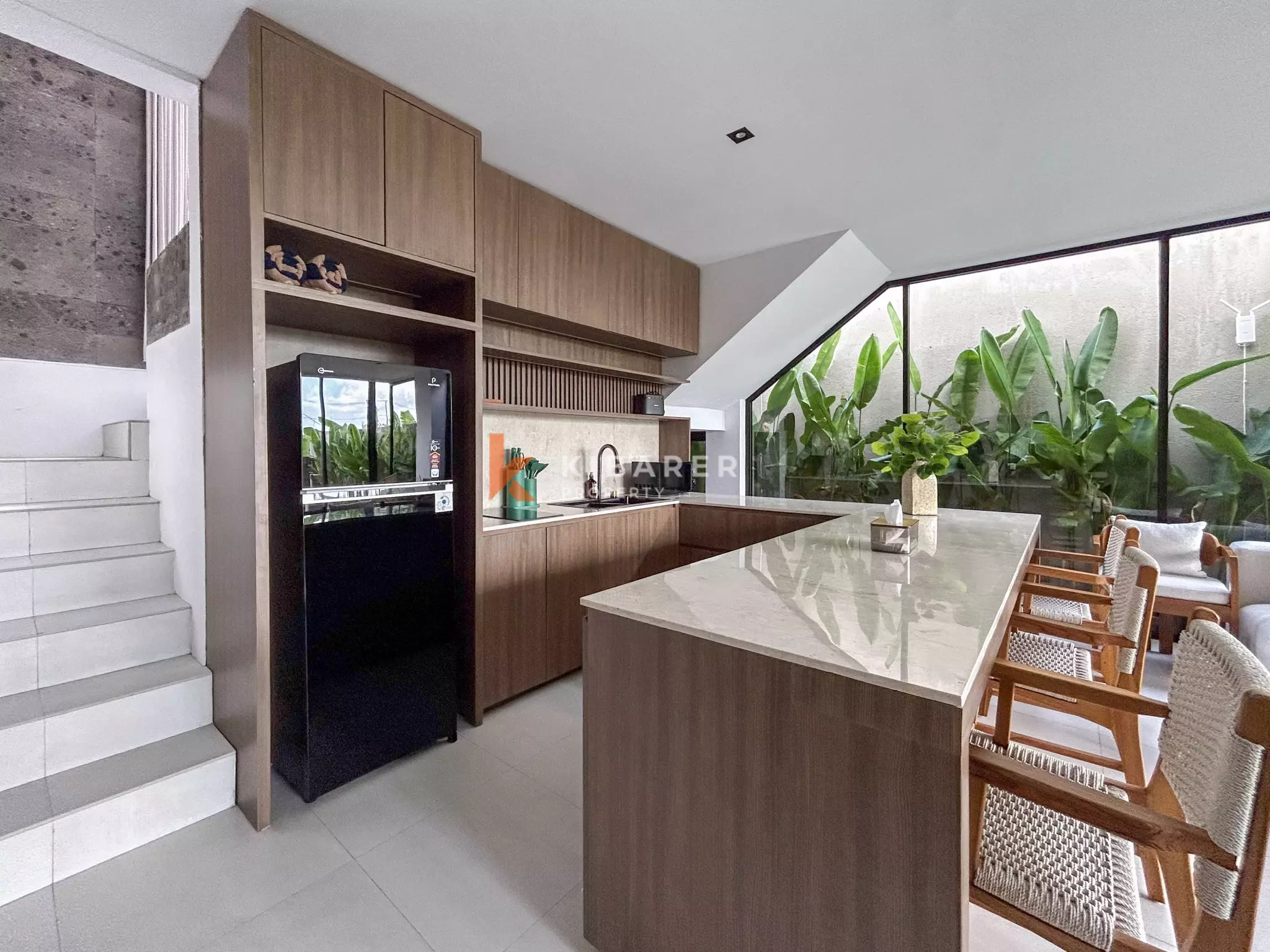 Modern Tropical Hideaway: Two-Bedroom Enclosed Living Villa in Pererenan