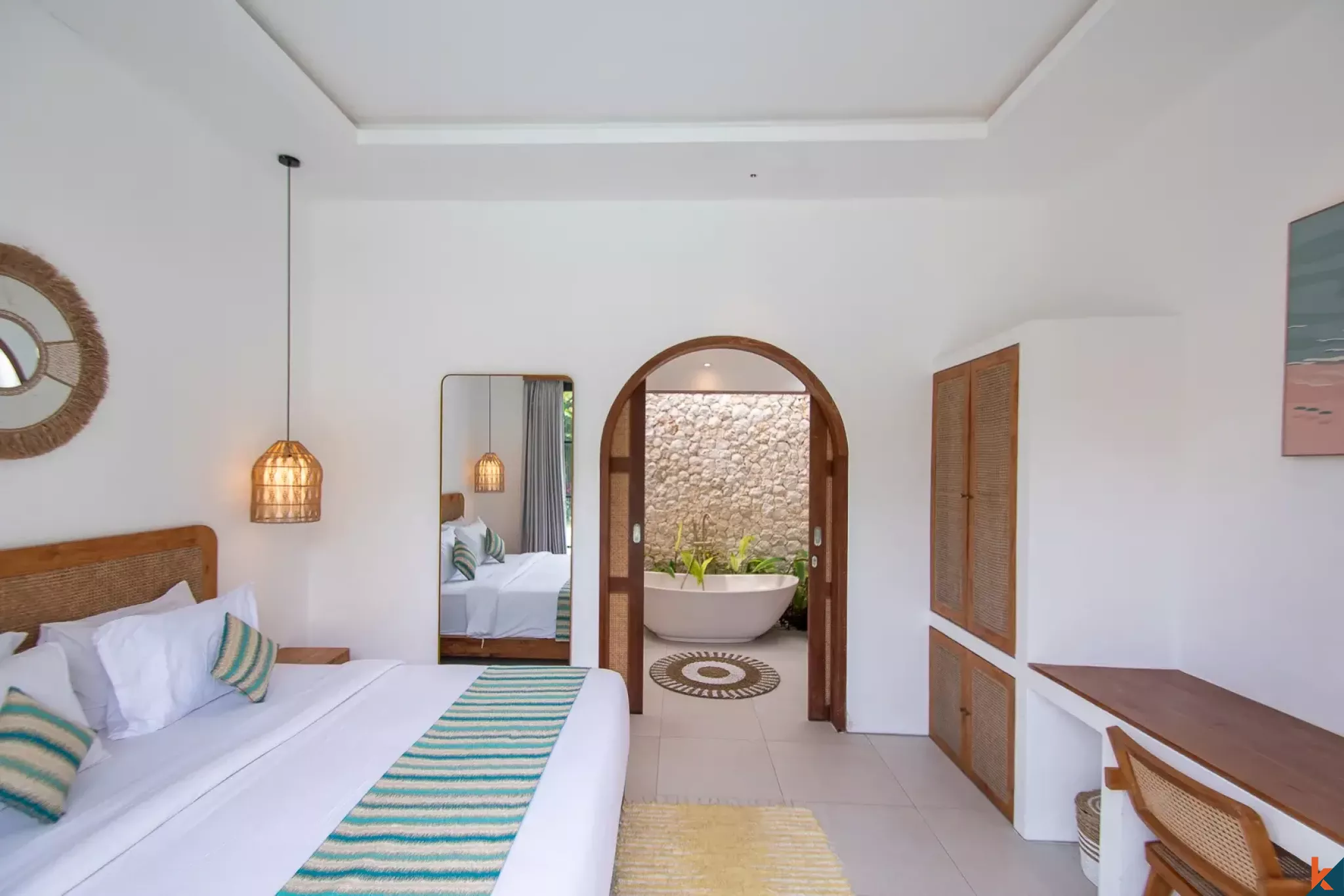 Vila indah dengan tiga kamar tidur hak sewa dijual di Uluwatu