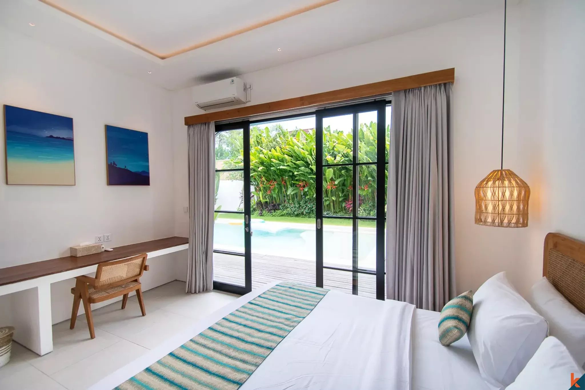 Vila indah dengan tiga kamar tidur hak sewa dijual di Uluwatu