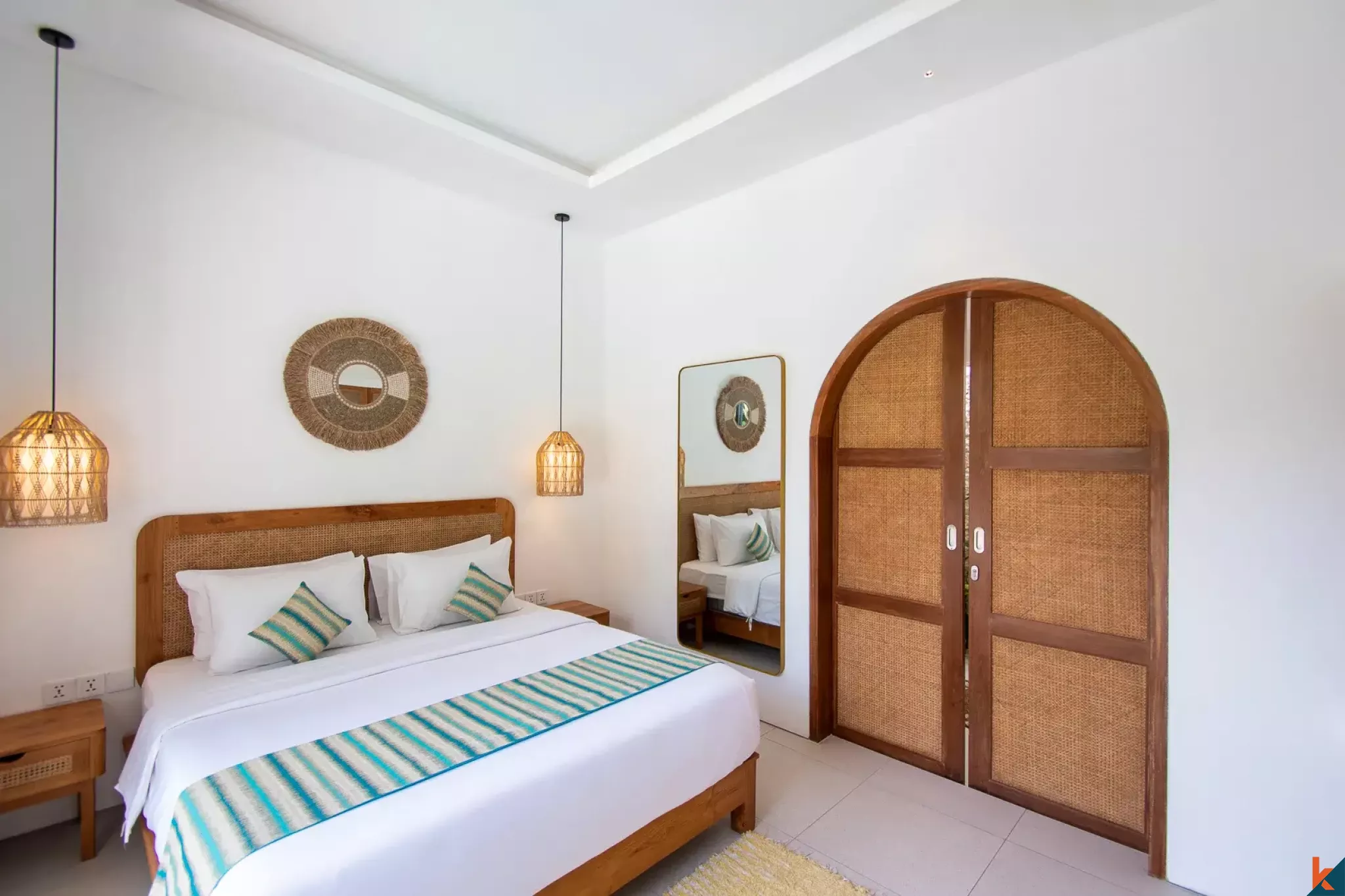 Properti menawan dengan tiga kamar tidur berstatus hak sewa dijual di Uluwatu