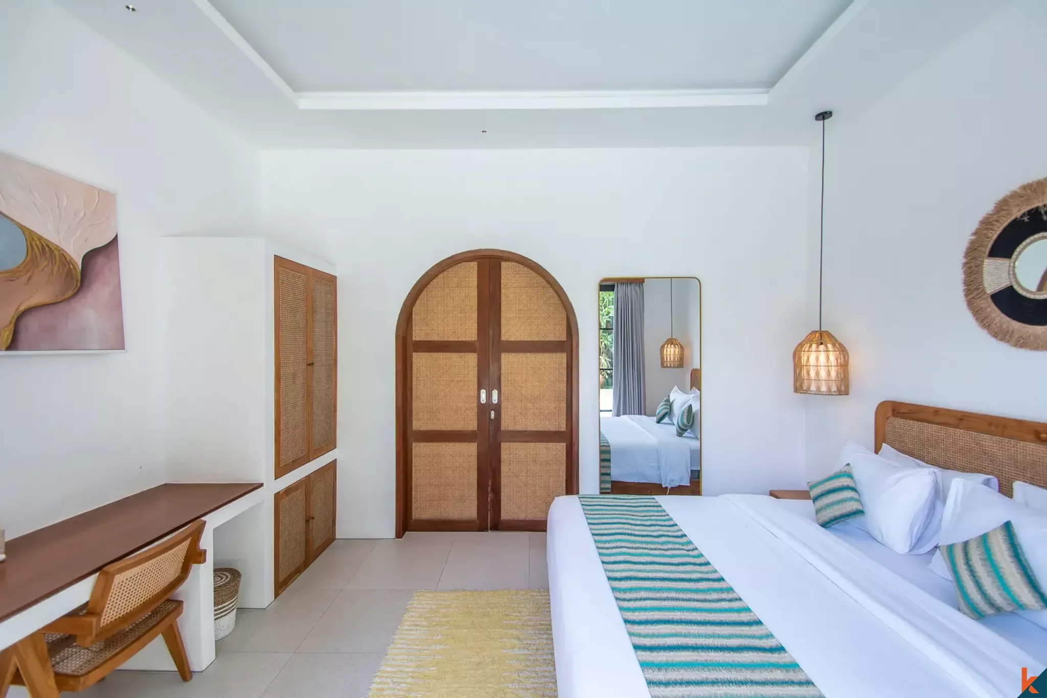 Properti menawan dengan tiga kamar tidur berstatus hak sewa dijual di Uluwatu