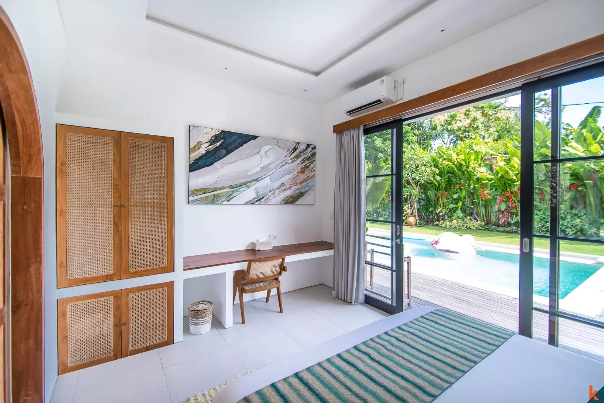 Properti menawan dengan tiga kamar tidur berstatus hak sewa dijual di Uluwatu