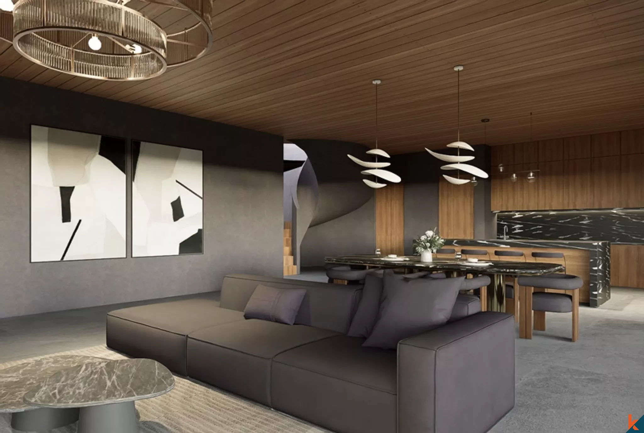 Villa Mewah dengan 5 Kamar Tidur Dijual di Buwit
