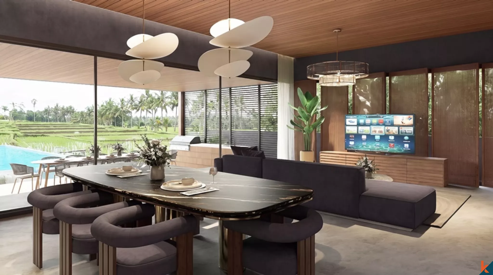 Villa Mewah dengan 5 Kamar Tidur Dijual di Buwit
