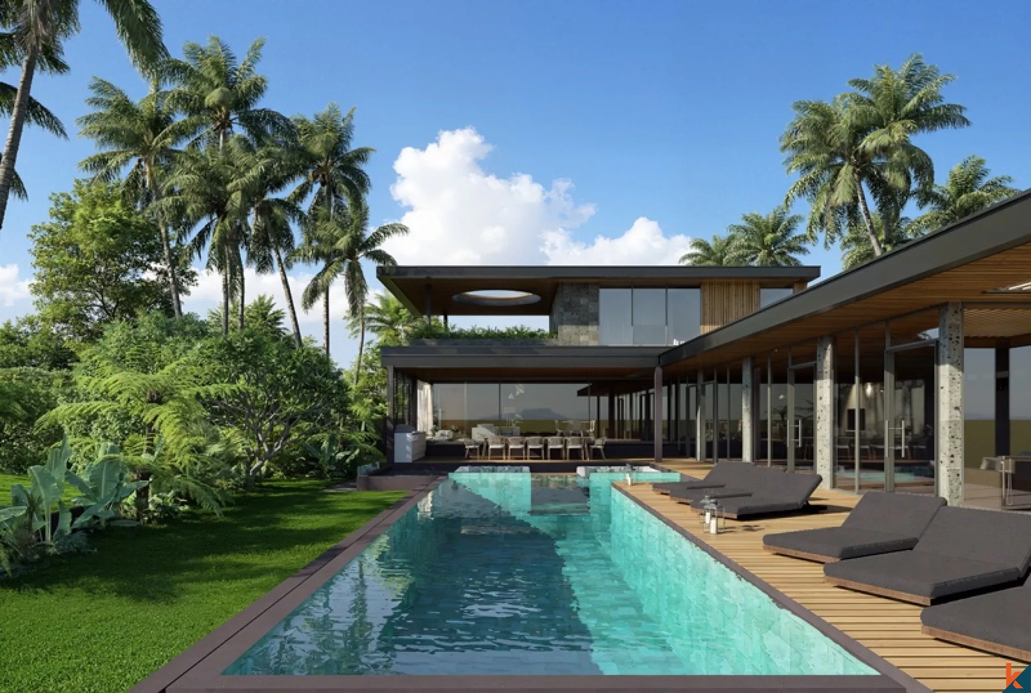 Villa Mewah dengan 5 Kamar Tidur Dijual di Buwit