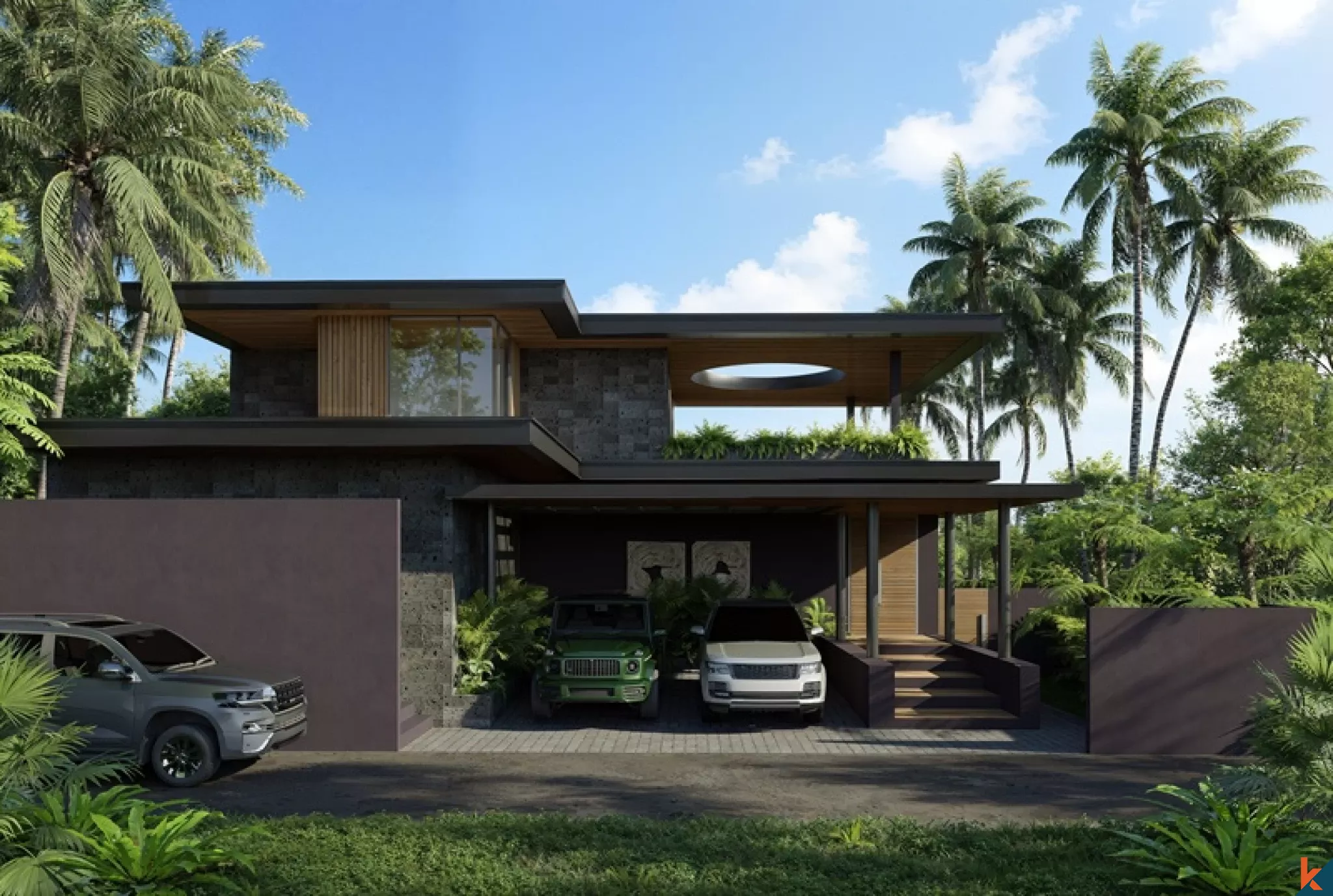 Villa Mewah dengan 5 Kamar Tidur Dijual di Buwit