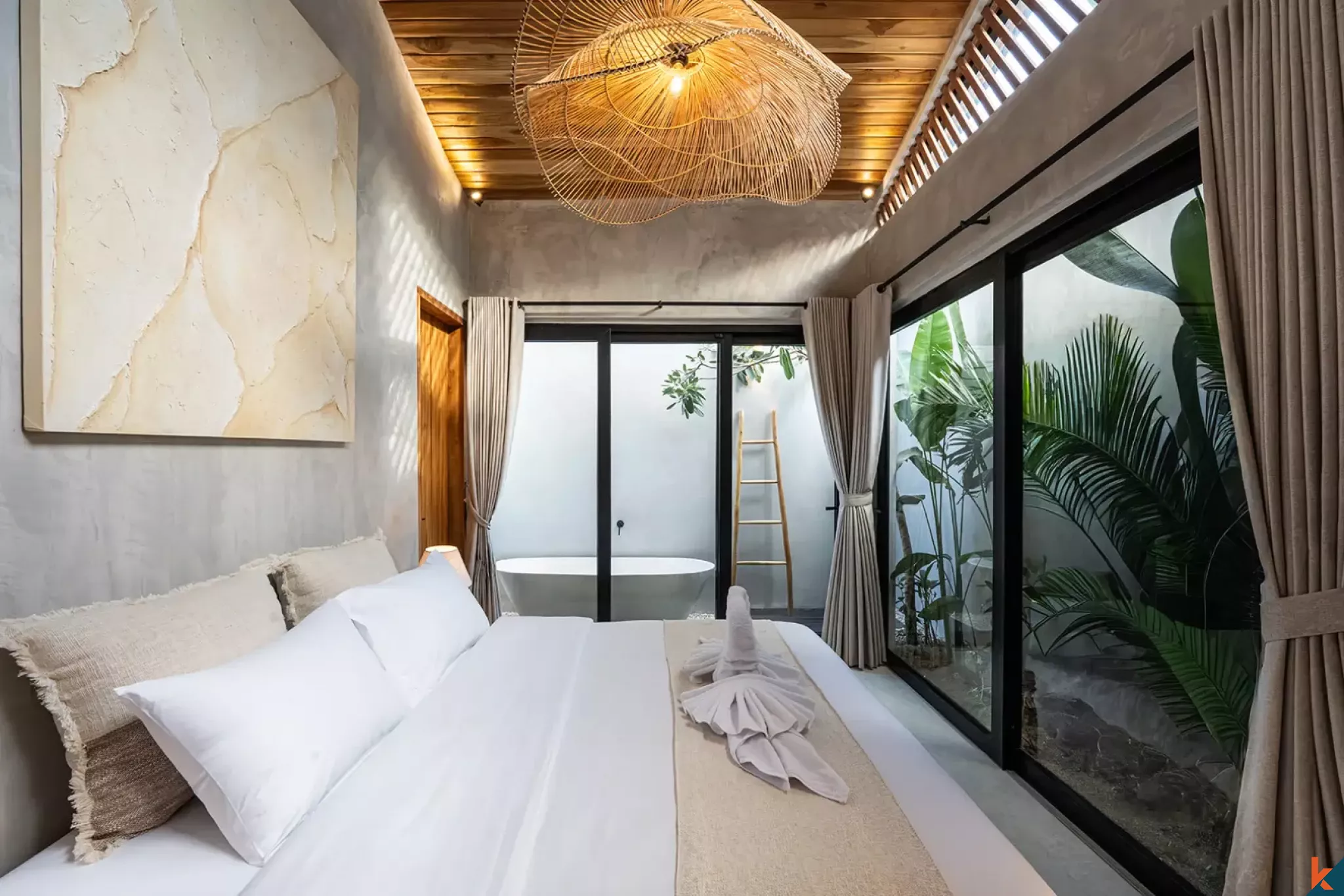 Vila sewa satu kamar tidur canggih di Ungasan