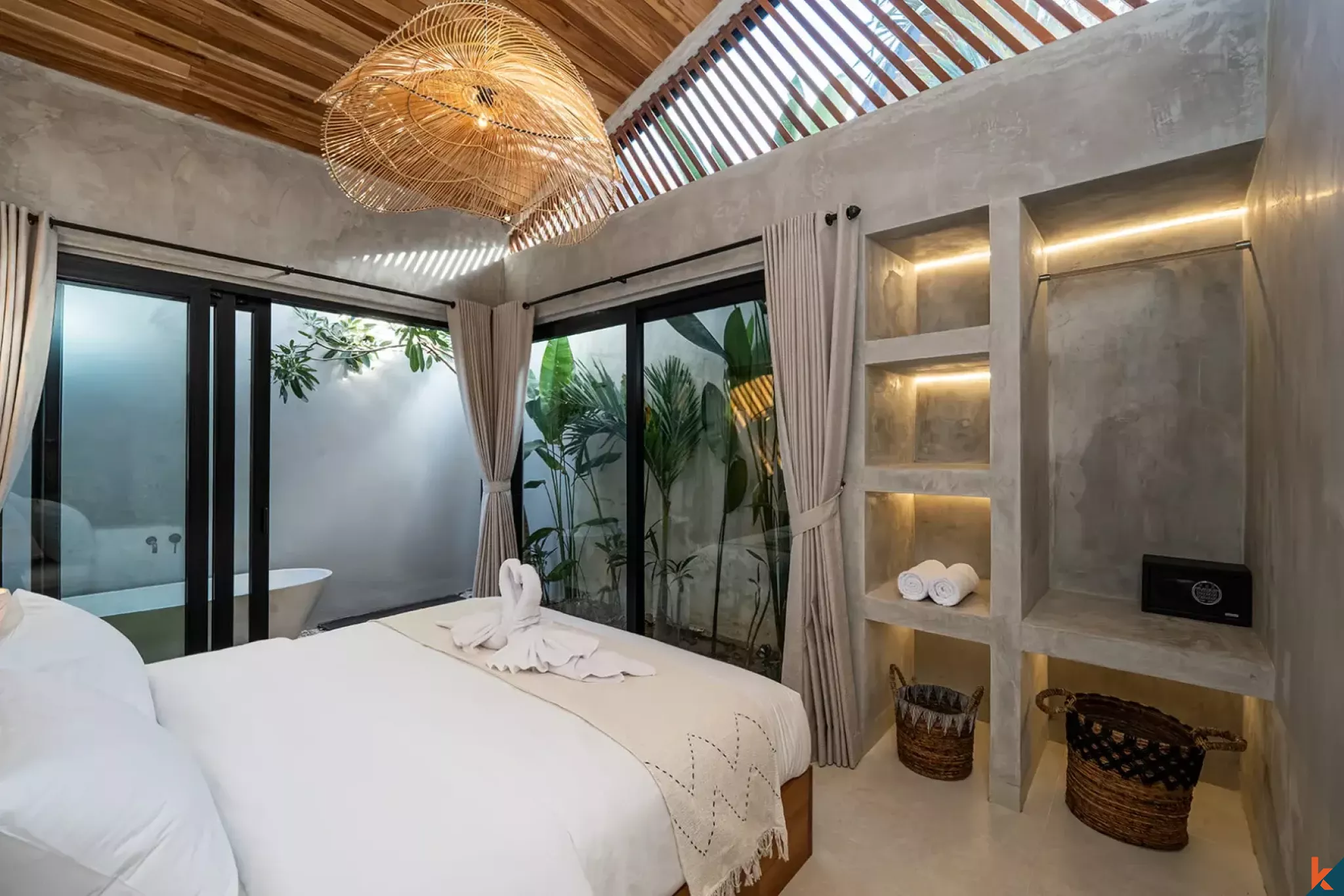 Vila sewa satu kamar tidur canggih di Ungasan
