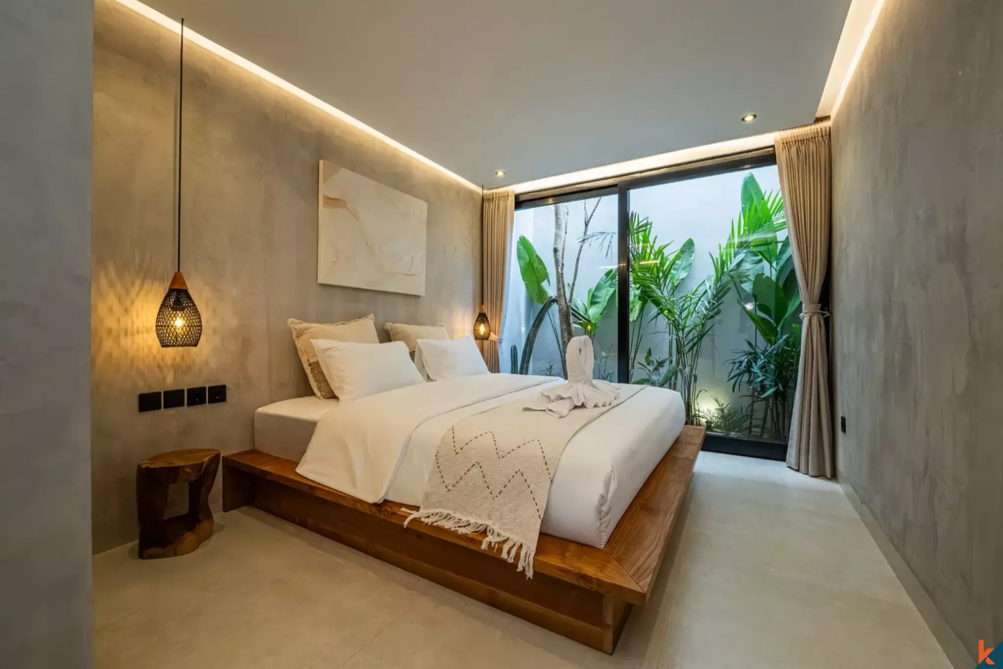 Vila sewa bergaya 2 kamar tidur di Ungasan