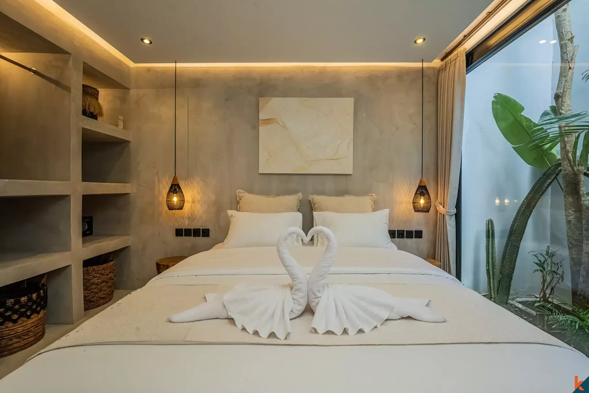 Vila sewa bergaya 2 kamar tidur di Ungasan